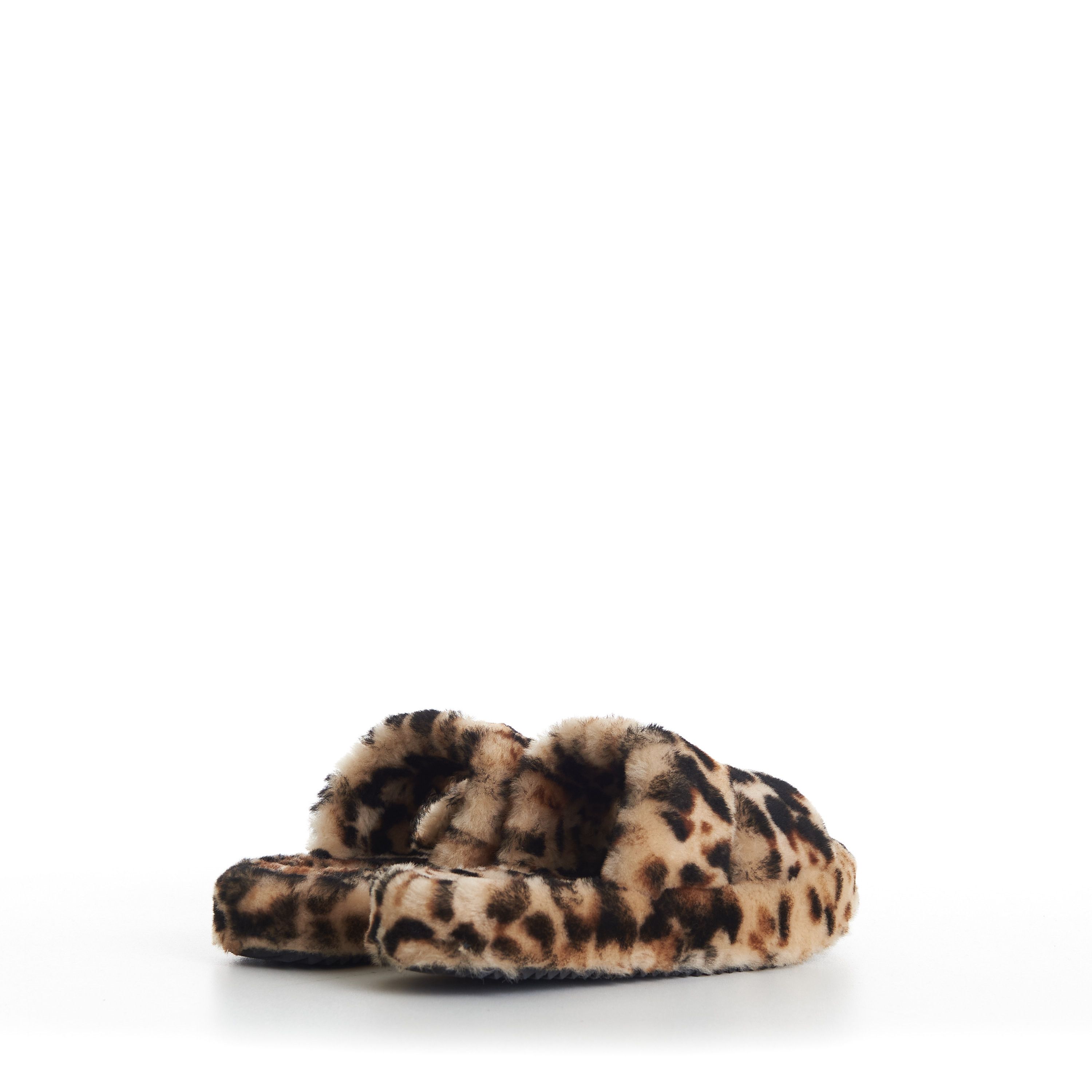 Celine Shearling Fur Slide Sandals - Leopard Pattern Size US 8.5 / IT 38.5 - 8 Thumbnail