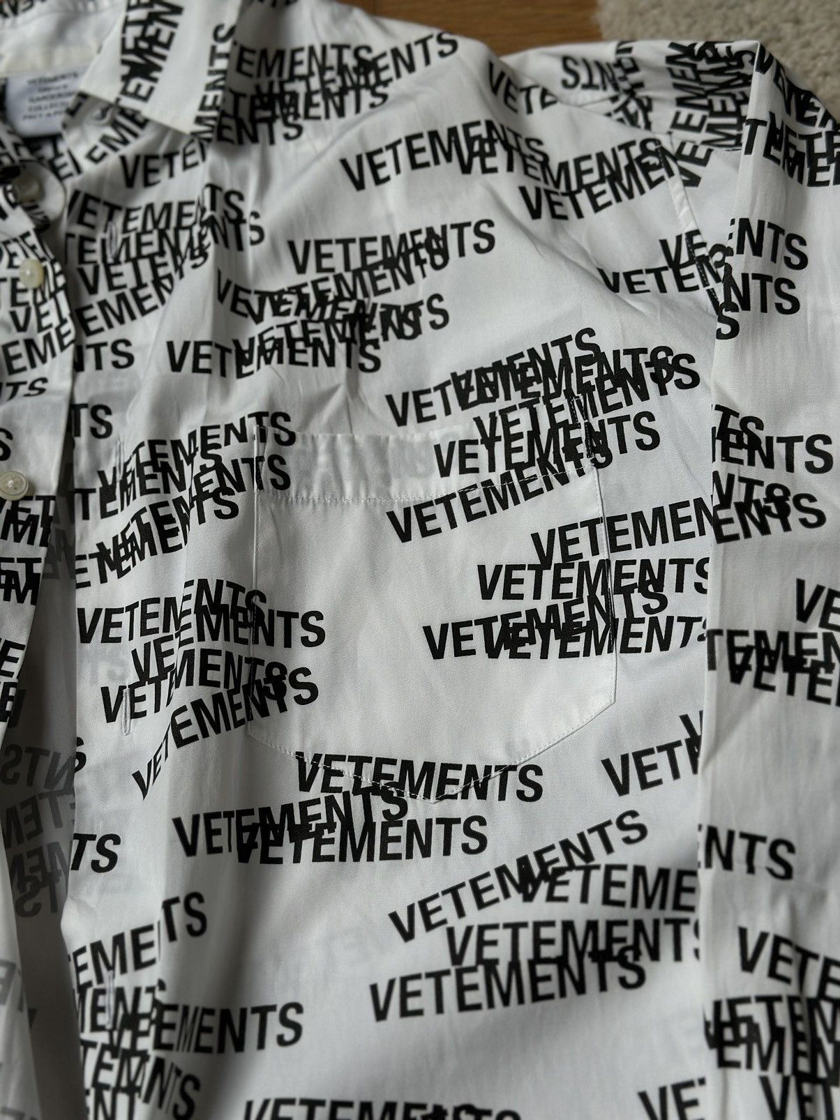 Vetements White cotton shirt Vetements Size US XS / EU 42 / 0 - 3 Thumbnail