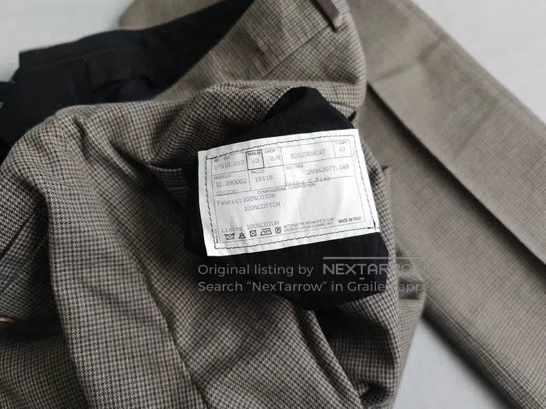 Hermes Hermes Men's Casual Trousers, Vintage Houndstooth Check, 1 Size 40R - 4 Thumbnail