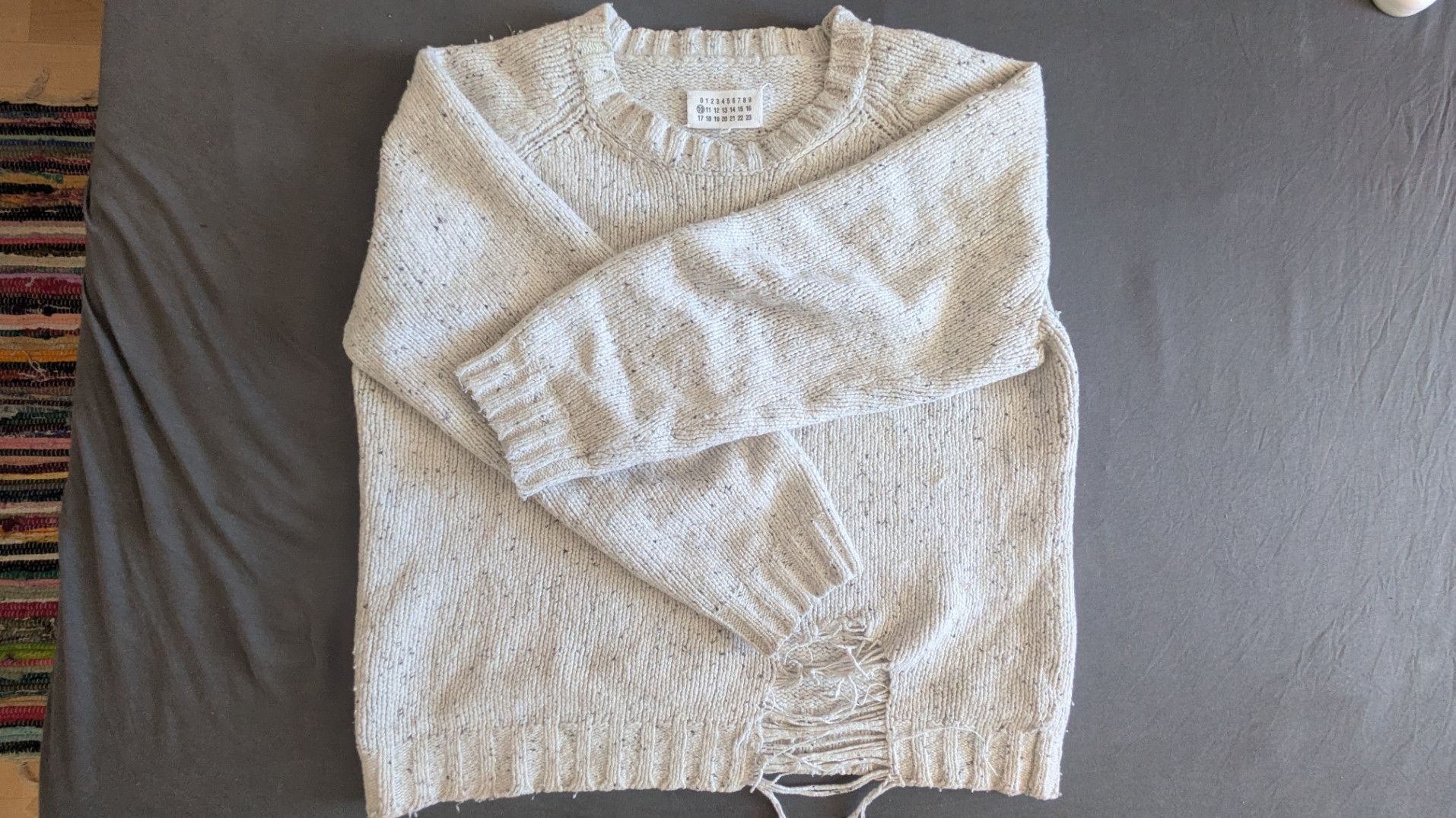 Maison Margiela AW20 Distressed Wool Knit Sweater Size US M / EU 48-50 / 2 - 2 Thumbnail