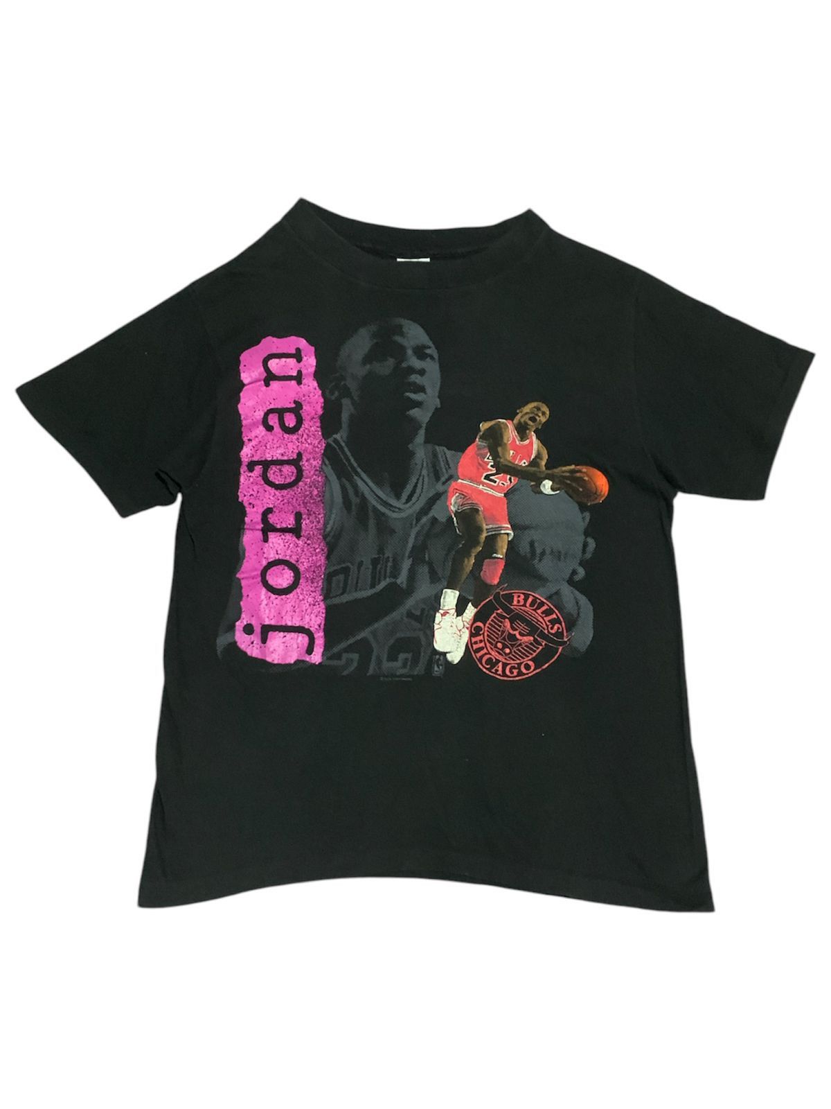 NBA × Salem Sportswear × Vintage Vintage 90s Michael Jordan Chicago Bulls Tee Size US M / EU 48-50 / 2 - 1 Thumbnail