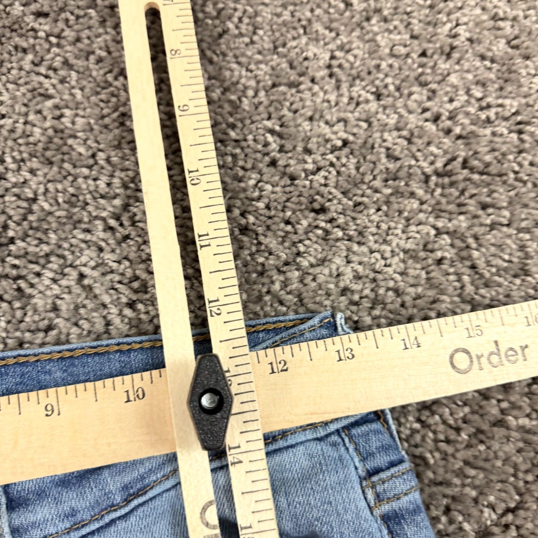 Levi's Levi's Wedgie Skinny High Rise Jeans Women 27 25x27 Blue Denim Distressed Stretch Button Fly Regular 27in Inseam Size 25" / US 0 / IT 36 - 5 Thumbnail