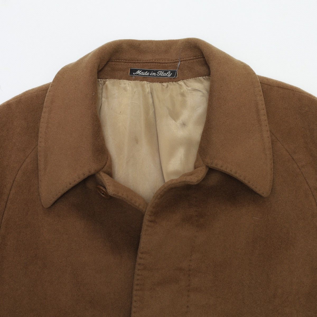 Vintage Ing Loro Piana Vintage Wool Cashmere Beige Coat Size M / US 6-8 / IT 42-44 - 4 Thumbnail