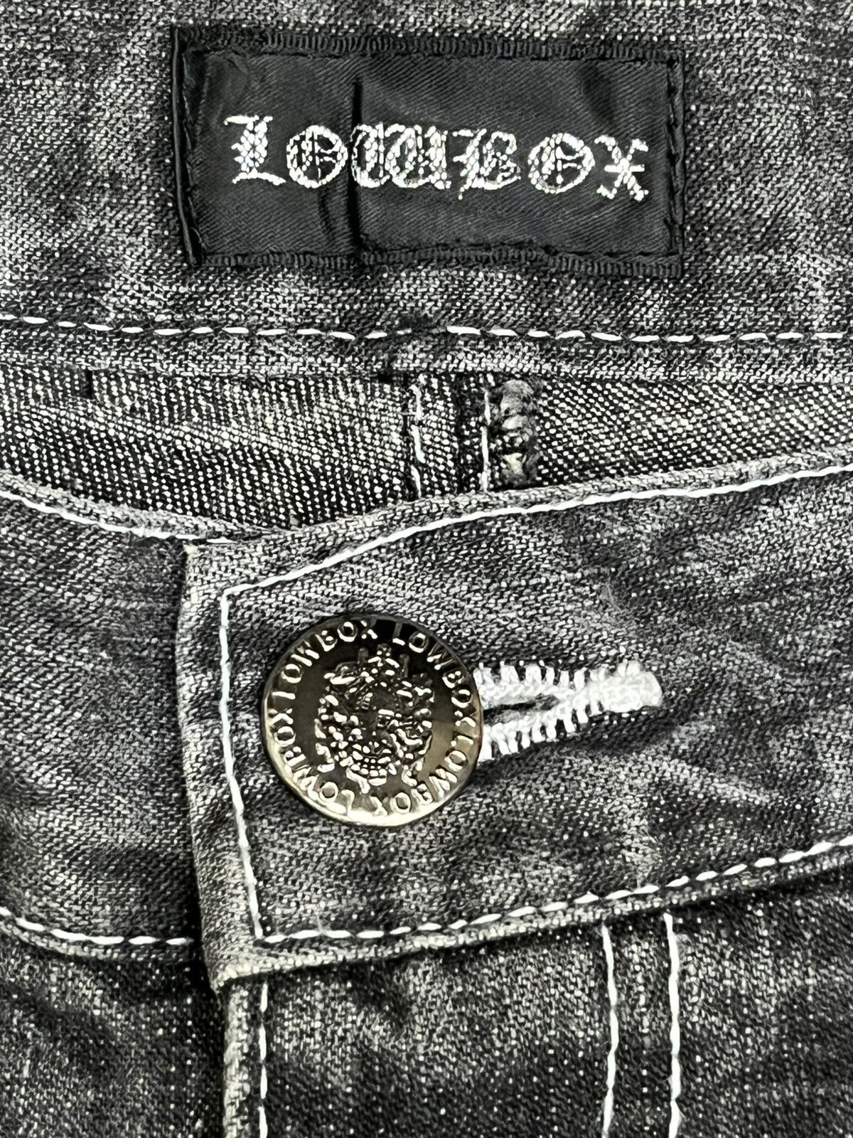 LOWBOX Lowbox Grunge Distressed Paint Splatter Denim Shorts Size US 31 - 10 Thumbnail