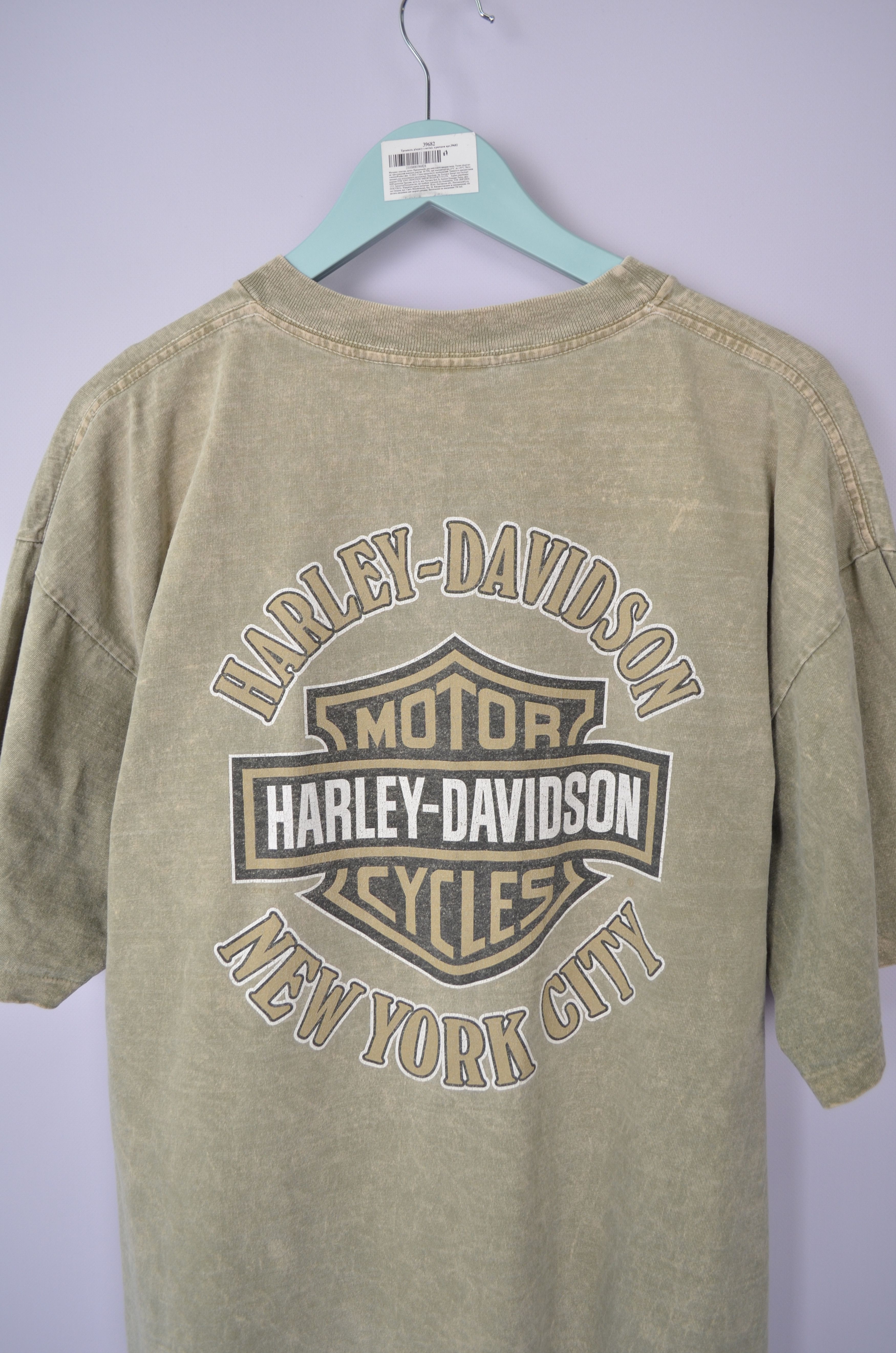 Harley Davidson × Vintage Harley Davidson Khaki Big Logo T Shirt Sz L 2004 Made in USA Size US L / EU 52-54 / 3 - 7 Thumbnail
