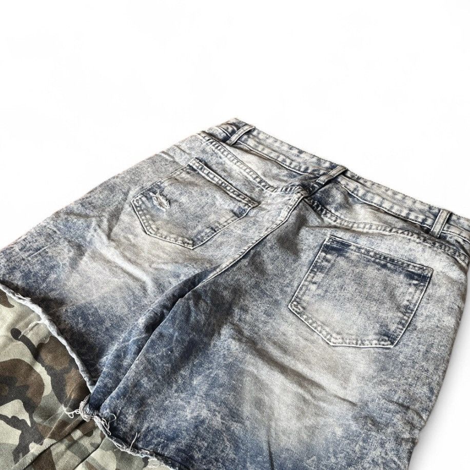 Japanese Brand American Double Side Denim Camo Jeans Hip-Hop Wide Leg Goth Size US 32 / EU 48 - 3 Thumbnail