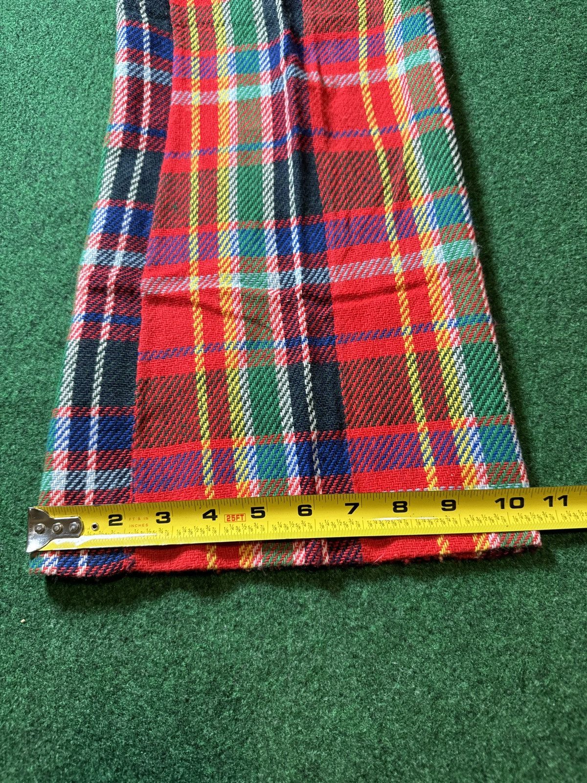 Vintage Vtg 70s Plaid Flare Disco Bell Bottom High Waisted Pants Size 22" - 7 Thumbnail