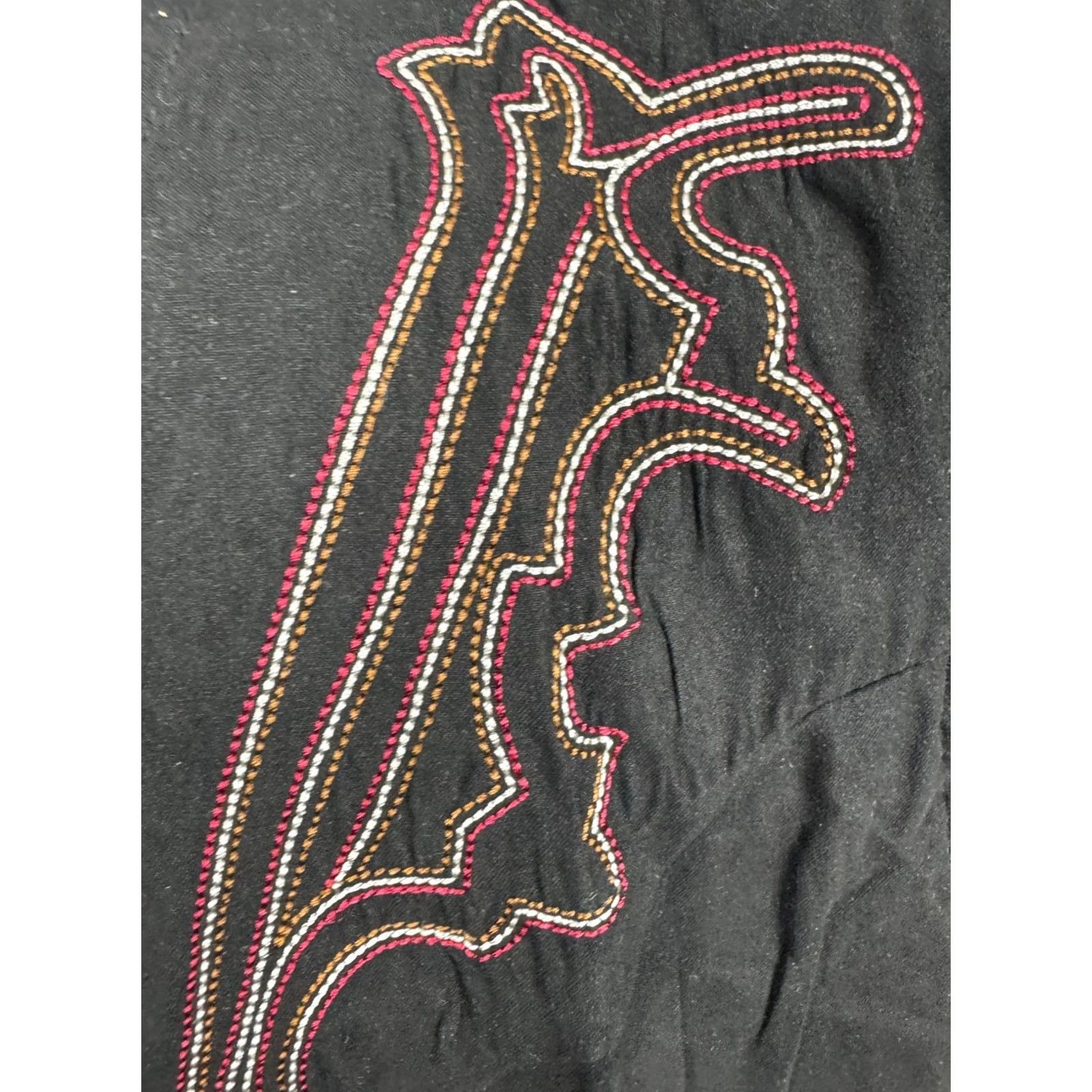 Vintage Coofandy Vest Mens XXL Black Embroidered Snap Button Up Stitched Lined Western Size US XXL / EU 58 / 5 - 4 Thumbnail