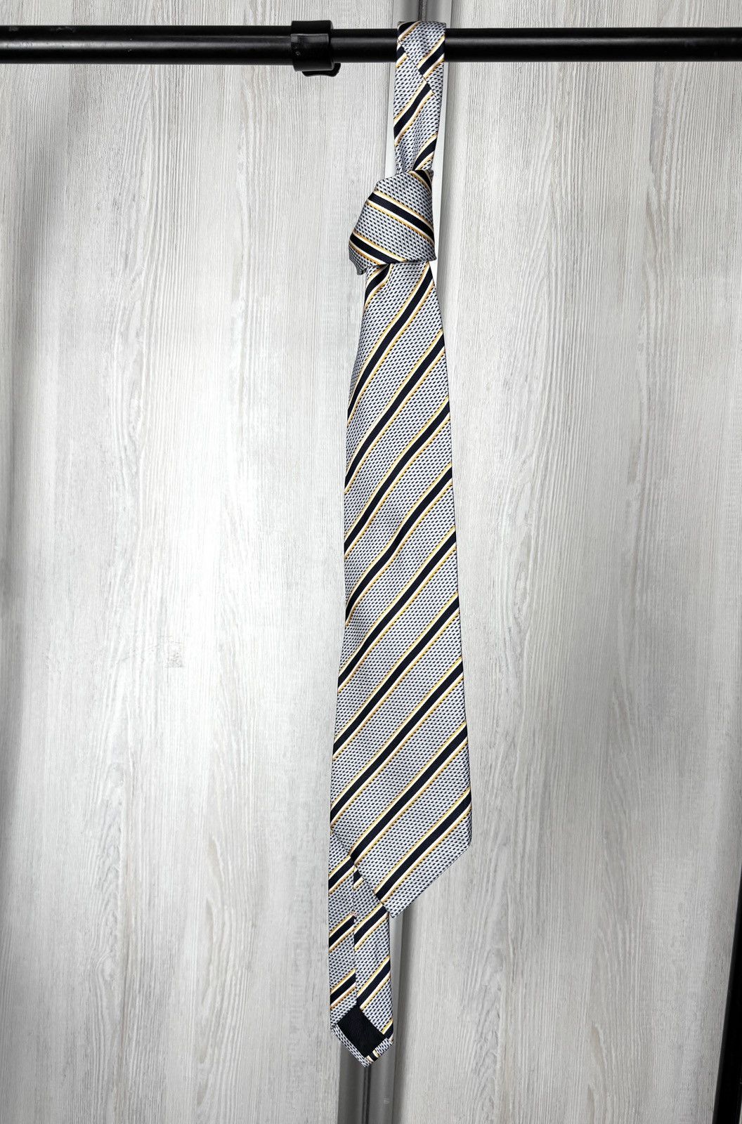 Luigi Borrelli Luigi Borelli Napoli Striped Tie 100% Silk Made In Italy Size ONE SIZE - 1 Thumbnail