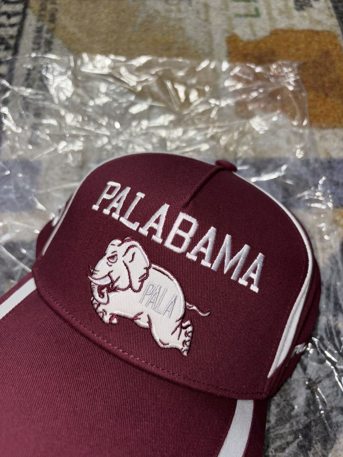 Palace Palace Palabama P Frame 5-Panel Hat Burgundy Size ONE SIZE - 2 Thumbnail