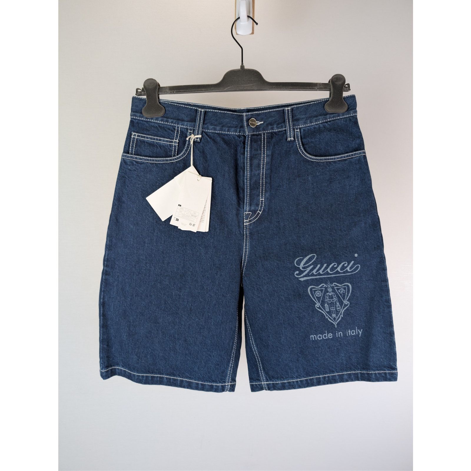 Gucci o1rshd1 Denim Shorts in Blue Size US 34 / EU 50 - 7 Thumbnail