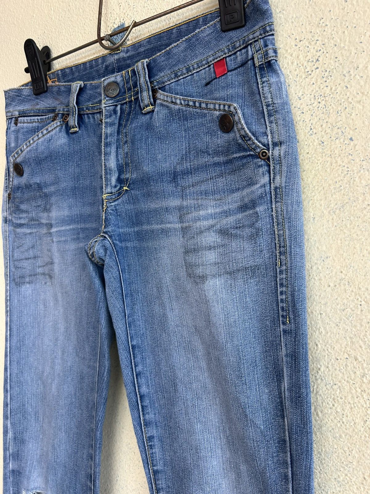 Stussy Stussy Semi Bootcut Distressed Jeans Size 26" / US 2 / IT 38 - 3 Thumbnail