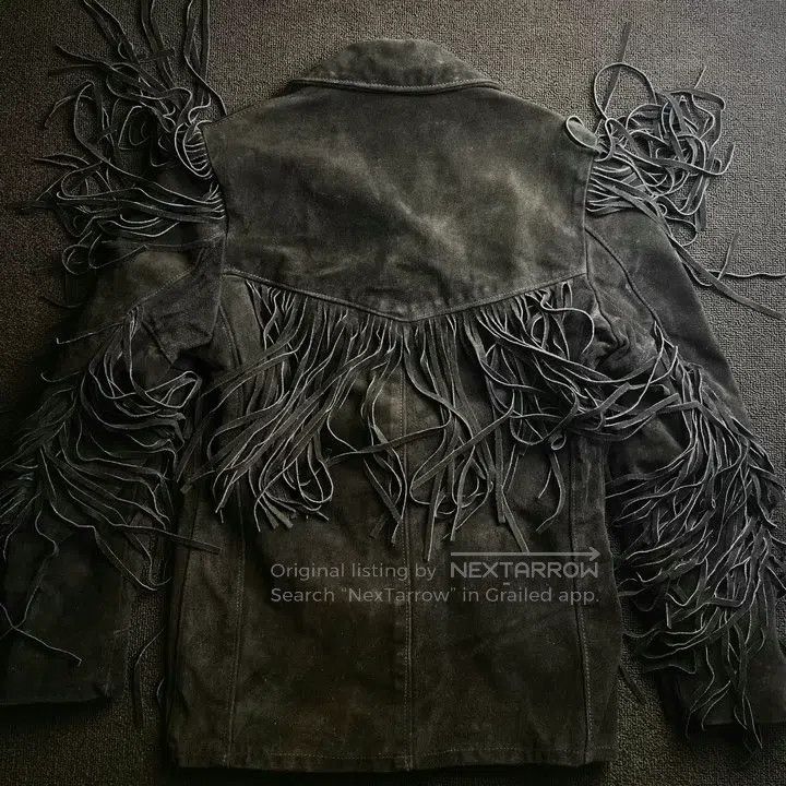 Schott Schott Suede western cowboy fringed leather jacket Size US S / EU 44-46 / 1 - 9 Thumbnail