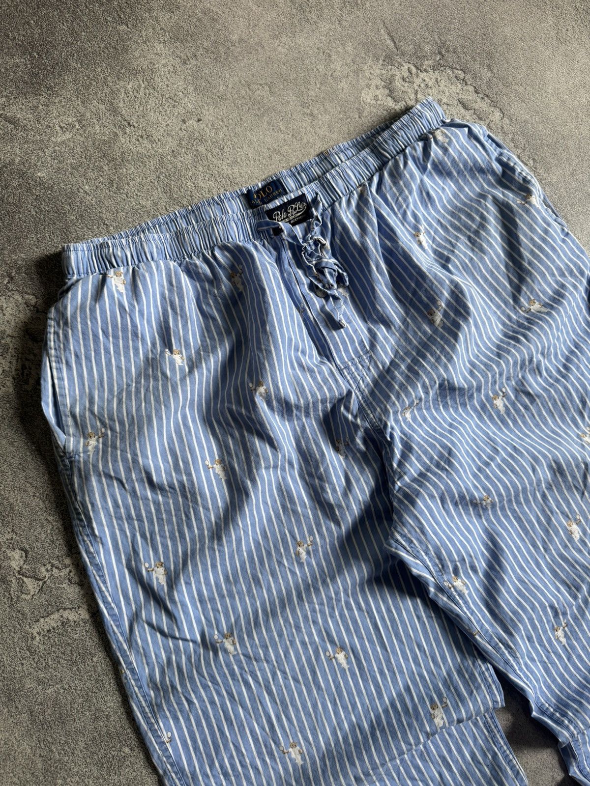 Polo Ralph Lauren Polo Ralph Lauren striped monogram sweat pants trousers 👖 Size US 34 / EU 50 - 2 Thumbnail