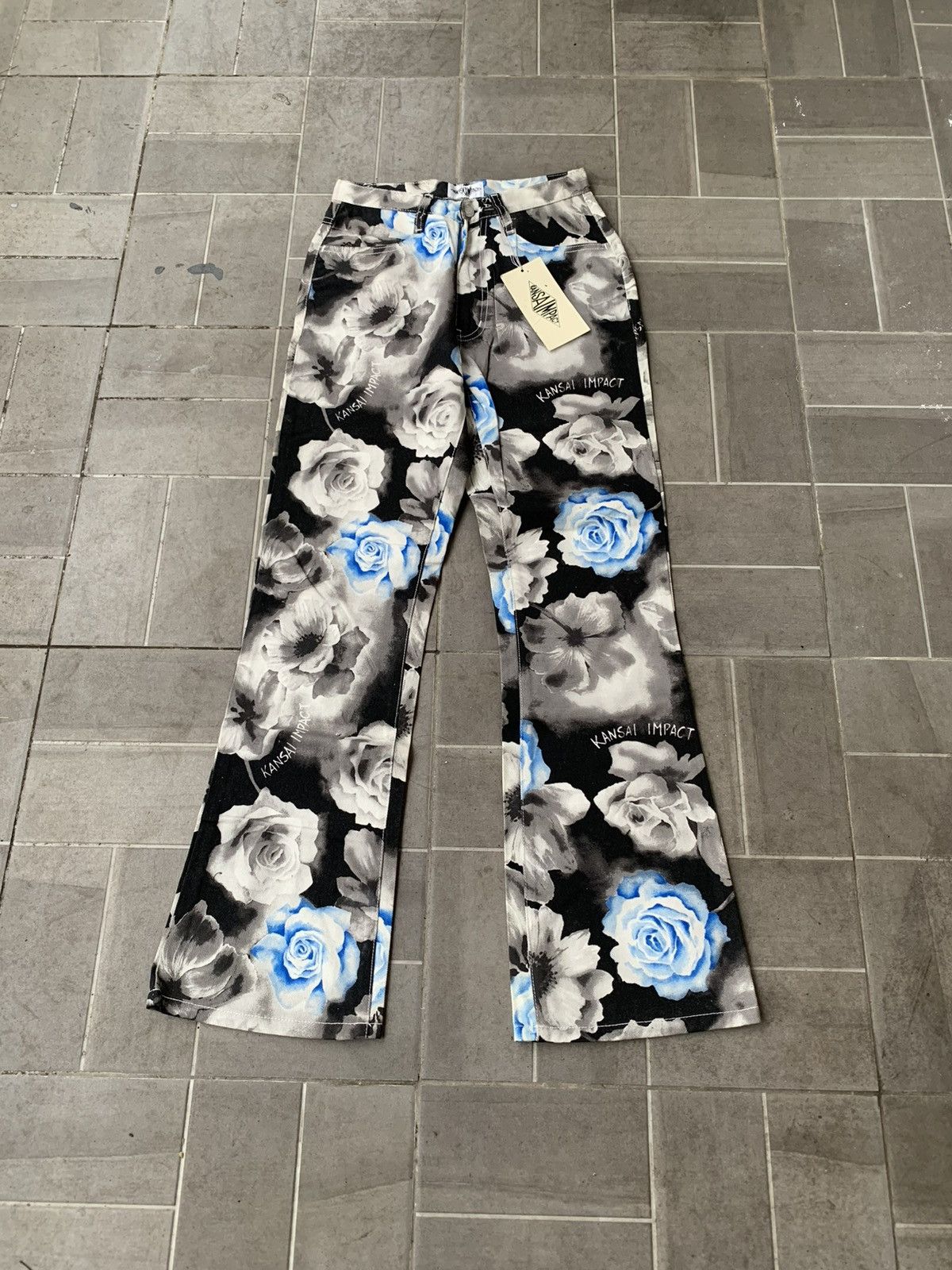 Kansai Yamamoto Deadstock Condition Kansai Impact Floral Pants Size 25" / US 0 / IT 36 - 1 Thumbnail