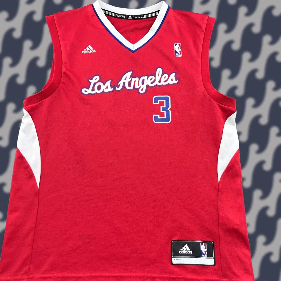 Adidas adidas LA Clippers Chris Paul 2013 Basketball Jersey Tank Mens Medium Red Polyester Athletic Moisture Wicking Sports Size US M / EU 48-50 / 2 - 1 Thumbnail