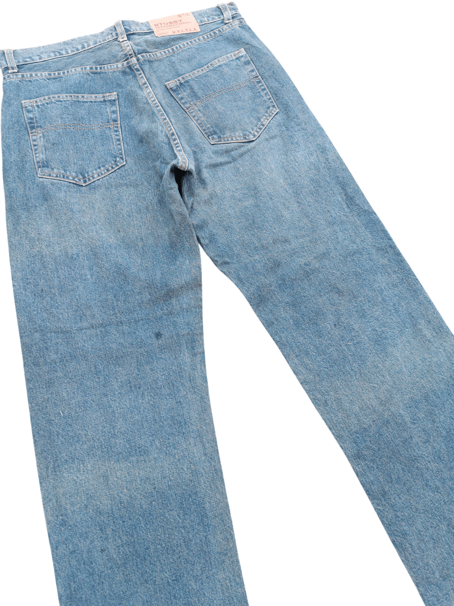 Stussy RARE Stussy International N.Y.L.T.L.A Denim Size US 34 / EU 50 - 4 Thumbnail