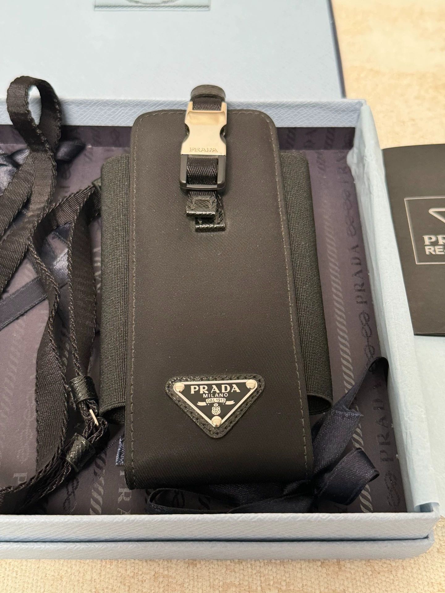 Prada Prada Thick Nylon Neck Pouch Phone Sunglasses Size ONE SIZE - 2 Thumbnail