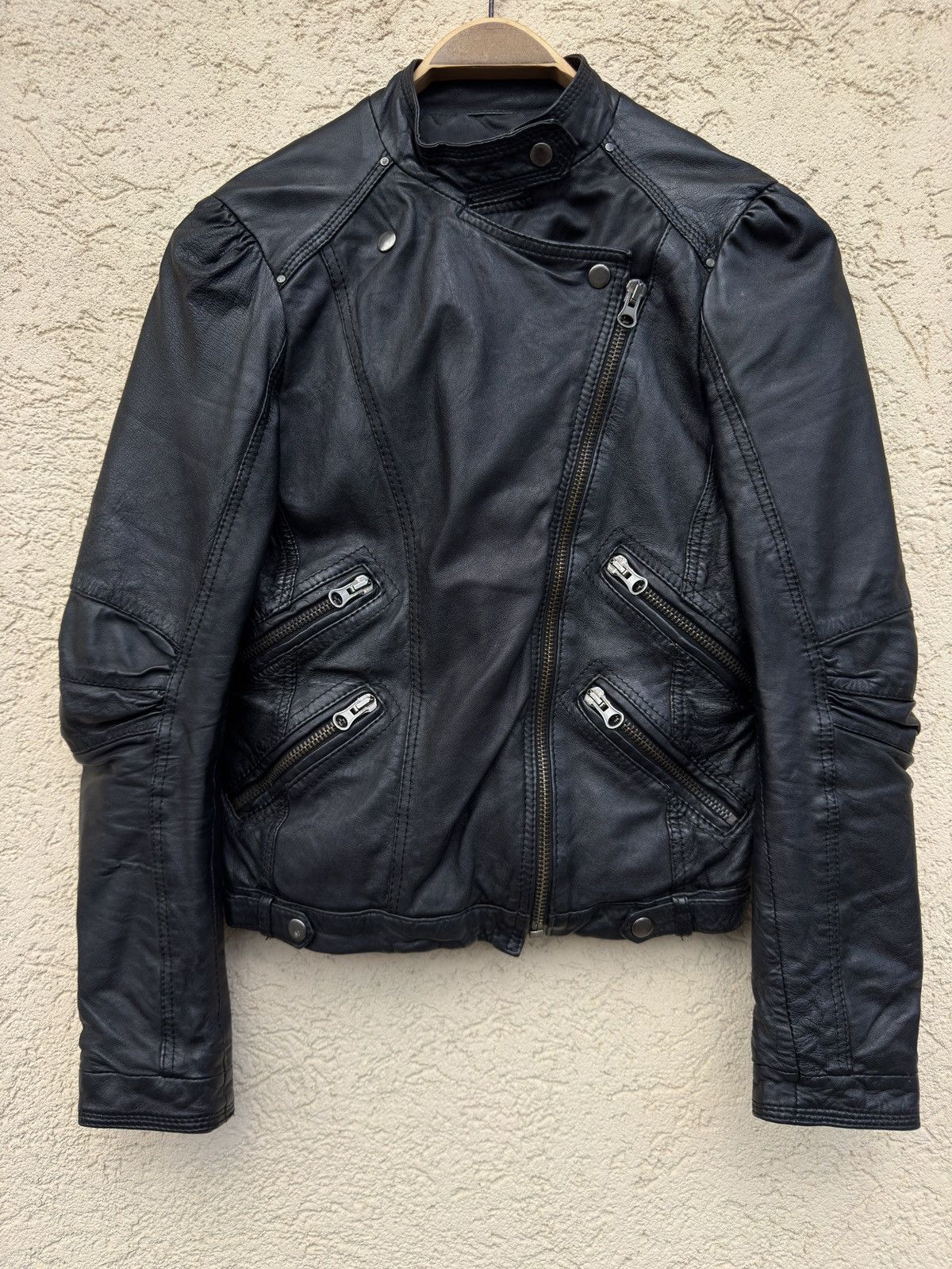 Rick Owens Vintage Multi-Zip Asymmetric Real Soft Leather Jacket Size US S / EU 44-46 / 1 - 1 Thumbnail
