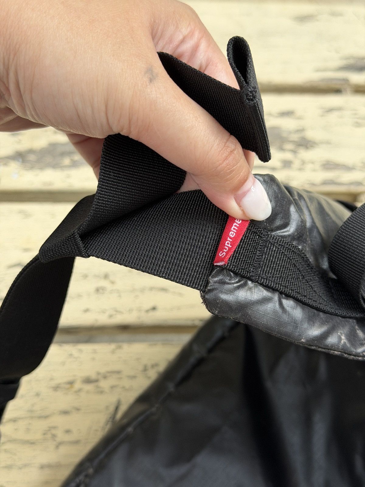 Supreme Supreme Black Cordura Waist Crossbody Bag Size ONE SIZE - 9 Thumbnail