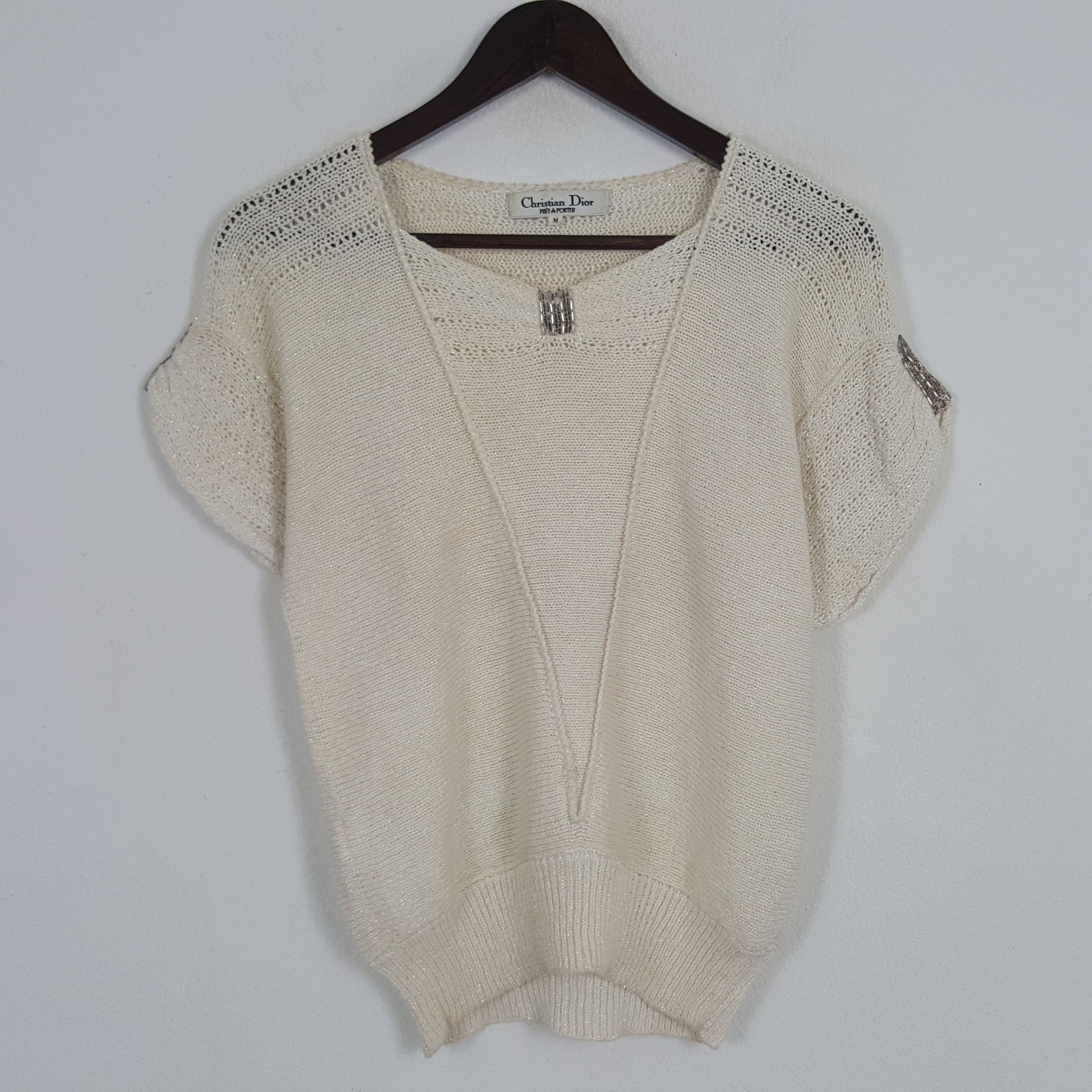 Christian Dior Monsieur × Japanese Brand × Vintage Vintage Christian Dior Knitwear Shirt Size M / US 6-8 / IT 42-44 - 1 Thumbnail