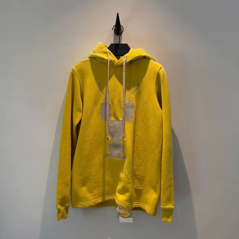 Rick Owens Rick Owens Lemon Yellow Embroidered Sweatshirt-