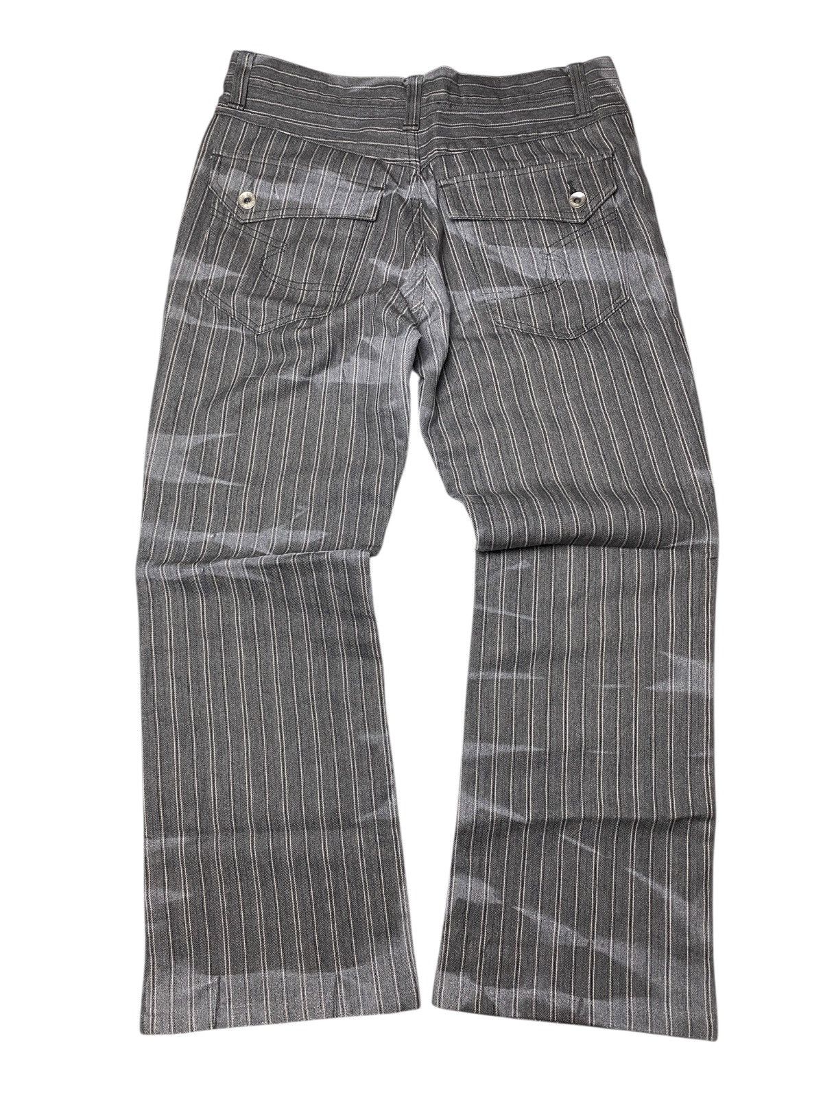 If Six Was Nine 2000's Semantic Design Clawmark Tuxedo Flared Pants Size US 29 - 2 Thumbnail