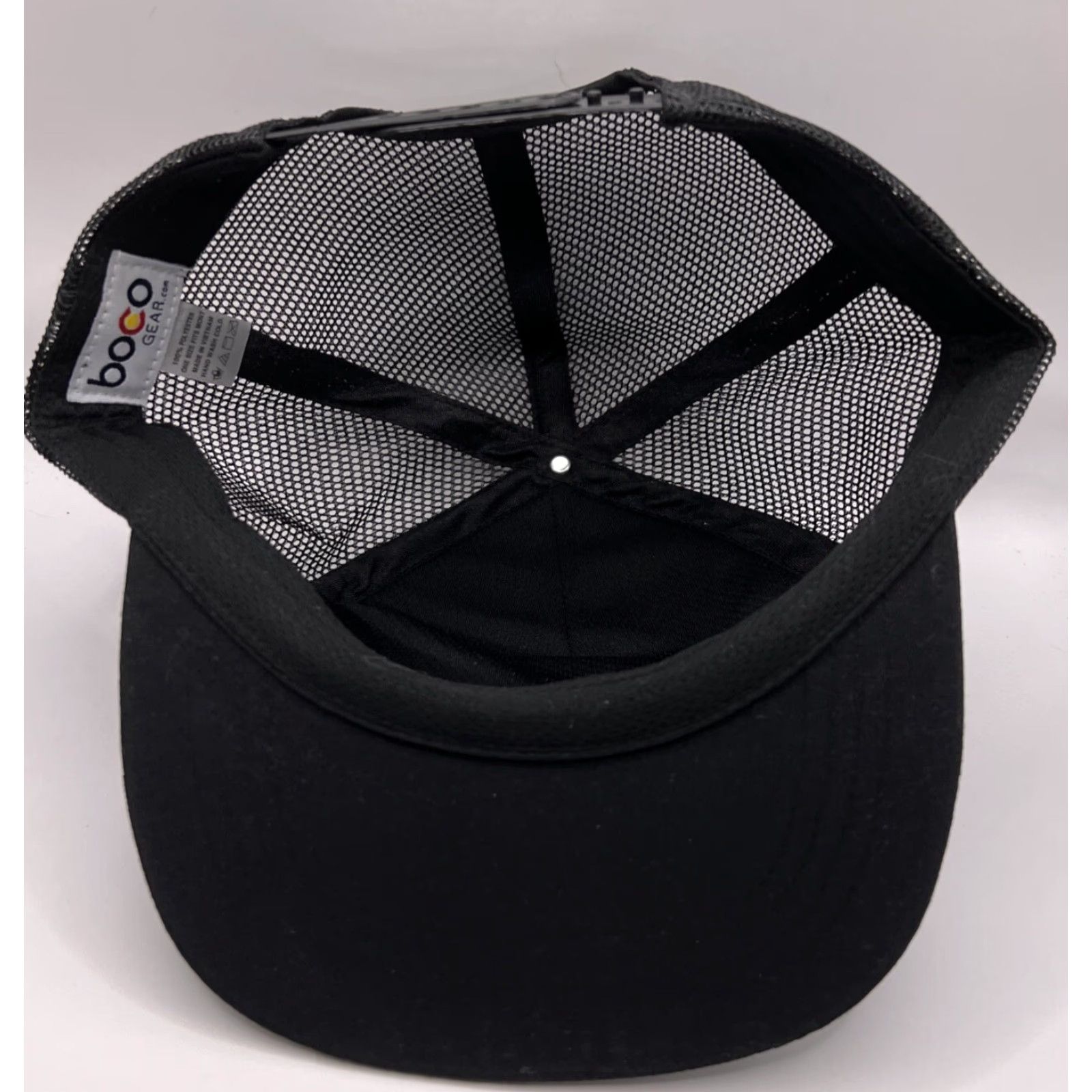 Vintage Rei Co-Op Hat Boco Gear Mountain Minimalism Black White Adjustable Trucker Cap Hat Size ONE SIZE - 7 Thumbnail