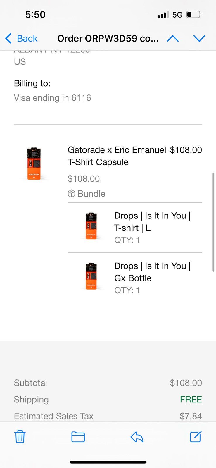 Eric Emanuel × Gatorade Eric Emanuel x Gatorade bottle & grey/black shirt large Size US L / EU 52-54 / 3 - 7 Thumbnail