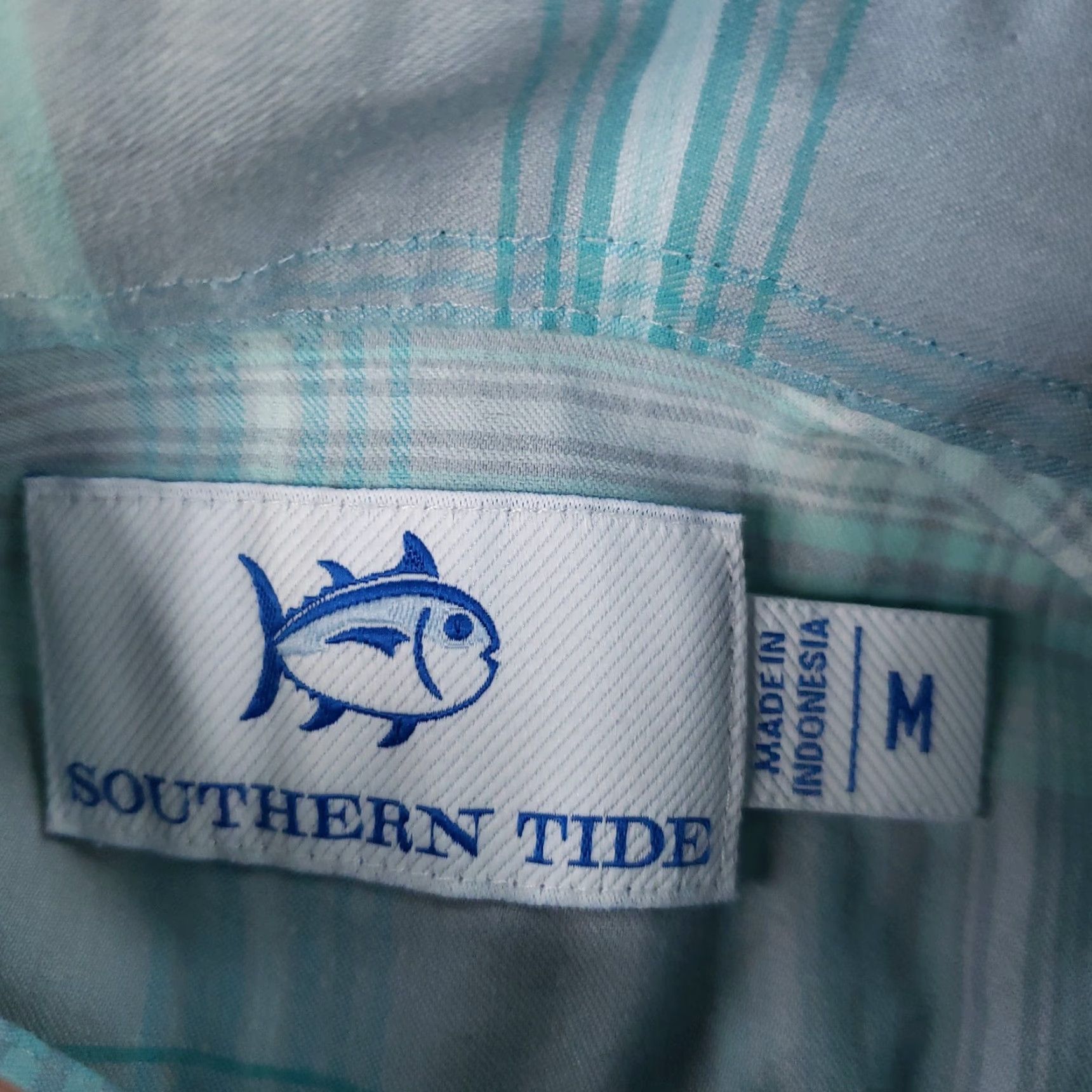 Southern Tide VINTAGE not applicable; ignore. Title: Southern Tide Shirt Men Medium Blue Plaid Button Down Long Sleeve Stretch Casual Size US M / EU 48-50 / 2 - 5 Thumbnail