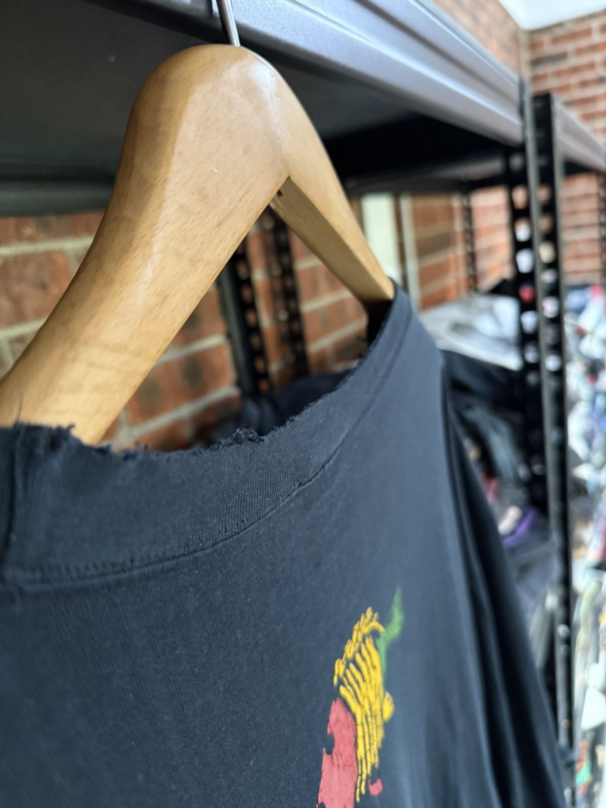 Girl Skateboards Thrashed Vintage 90s Bronze Age Rasta Skateboard Faded Tee Size US XL / EU 56 / 4 - 17 Thumbnail
