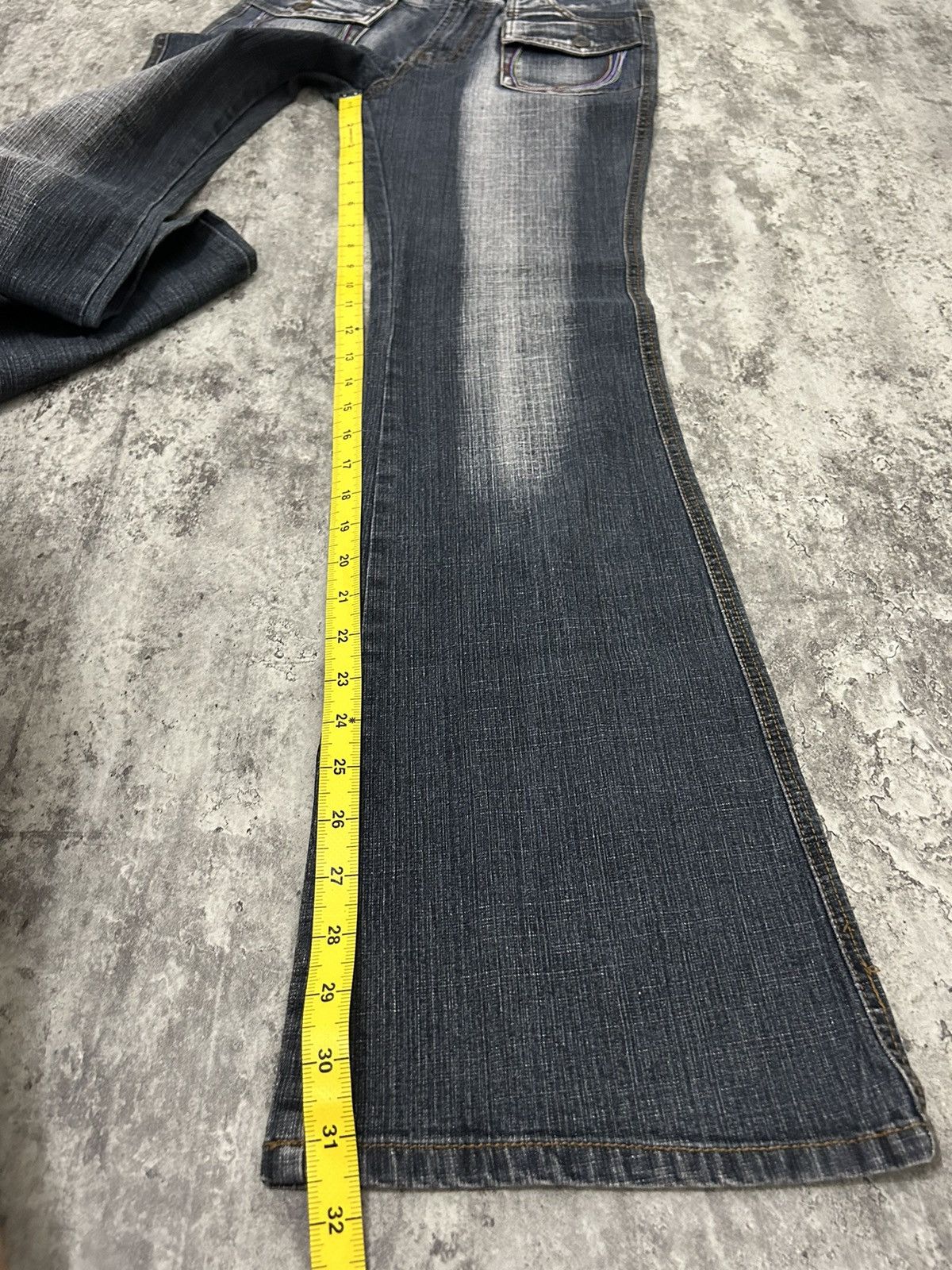 If Six Was Nine × Japanese Brand × Le Grande Bleu (L.G.B.) Turn Right Black Wash Flare Pants Size US 28 / EU 44 - 19 Thumbnail