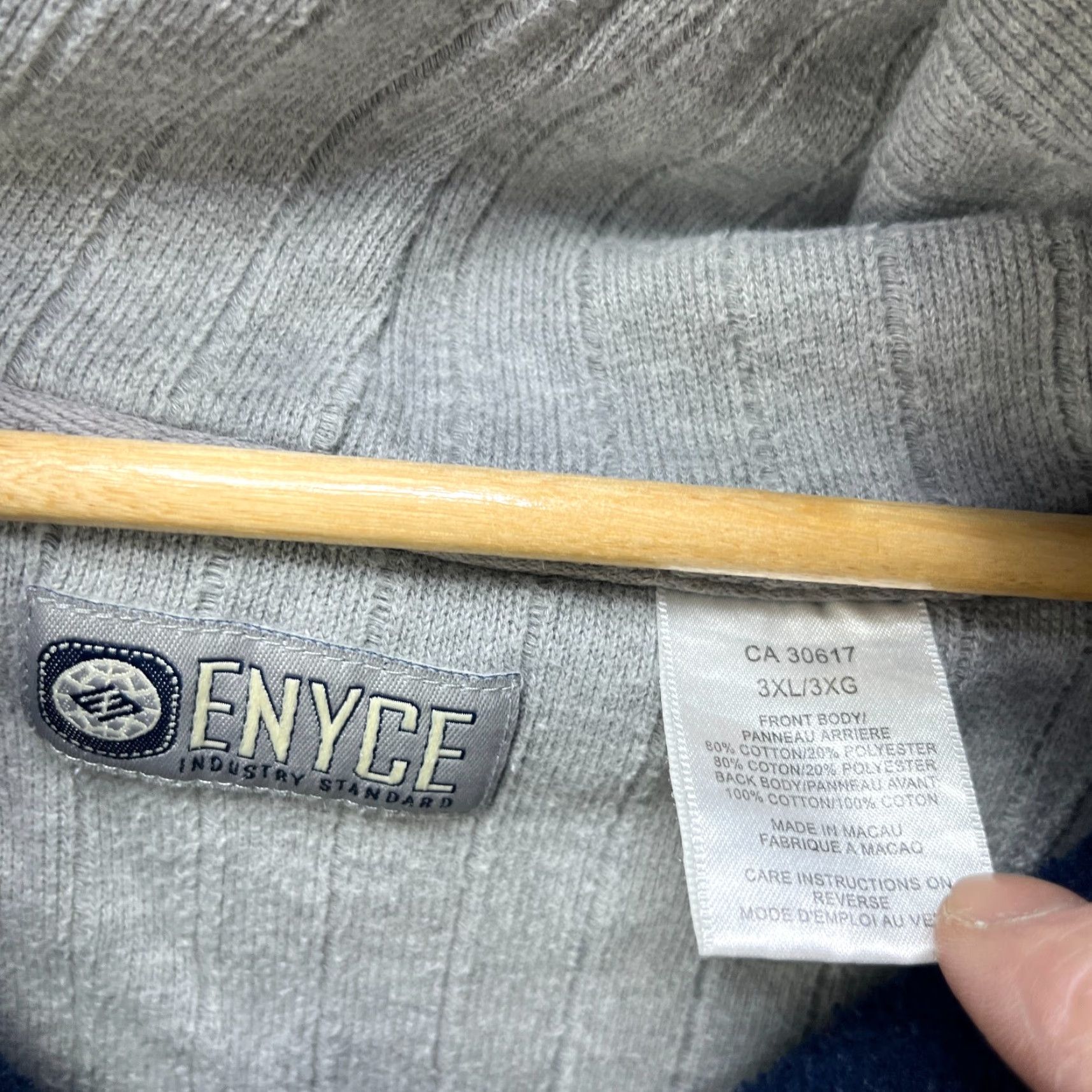 Enyce VINTAGE Enyce Hoodie Baggy 3XL Hip Hop Sean John Mens Blue Pullover Size US XXL / EU 58 / 5 - 5 Thumbnail
