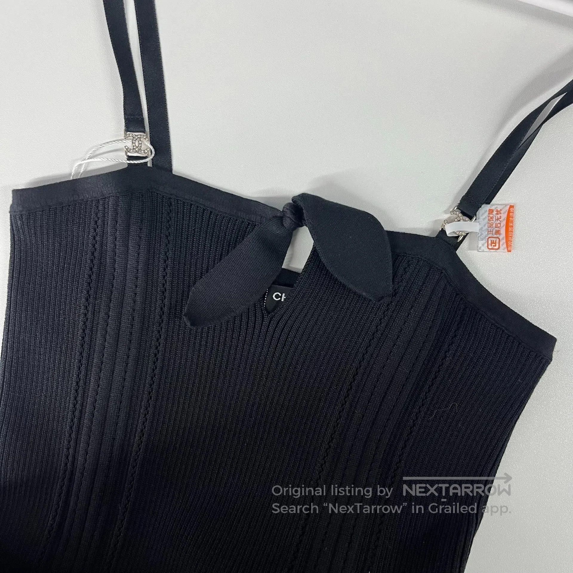 Chanel Chanel Black bow diamond buckle strapless dress size 34| Size XXS / US 00 / IT 34 - 3 Thumbnail