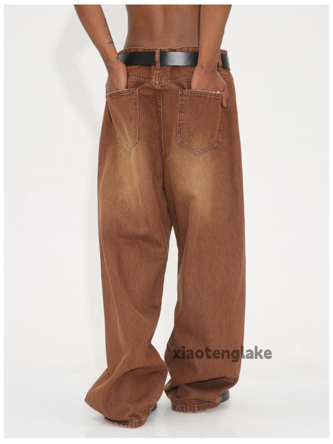 Jean Unisex outdoor utility loose baggy skate hiphop jeans Size US 30 / EU 46 - 5 Thumbnail