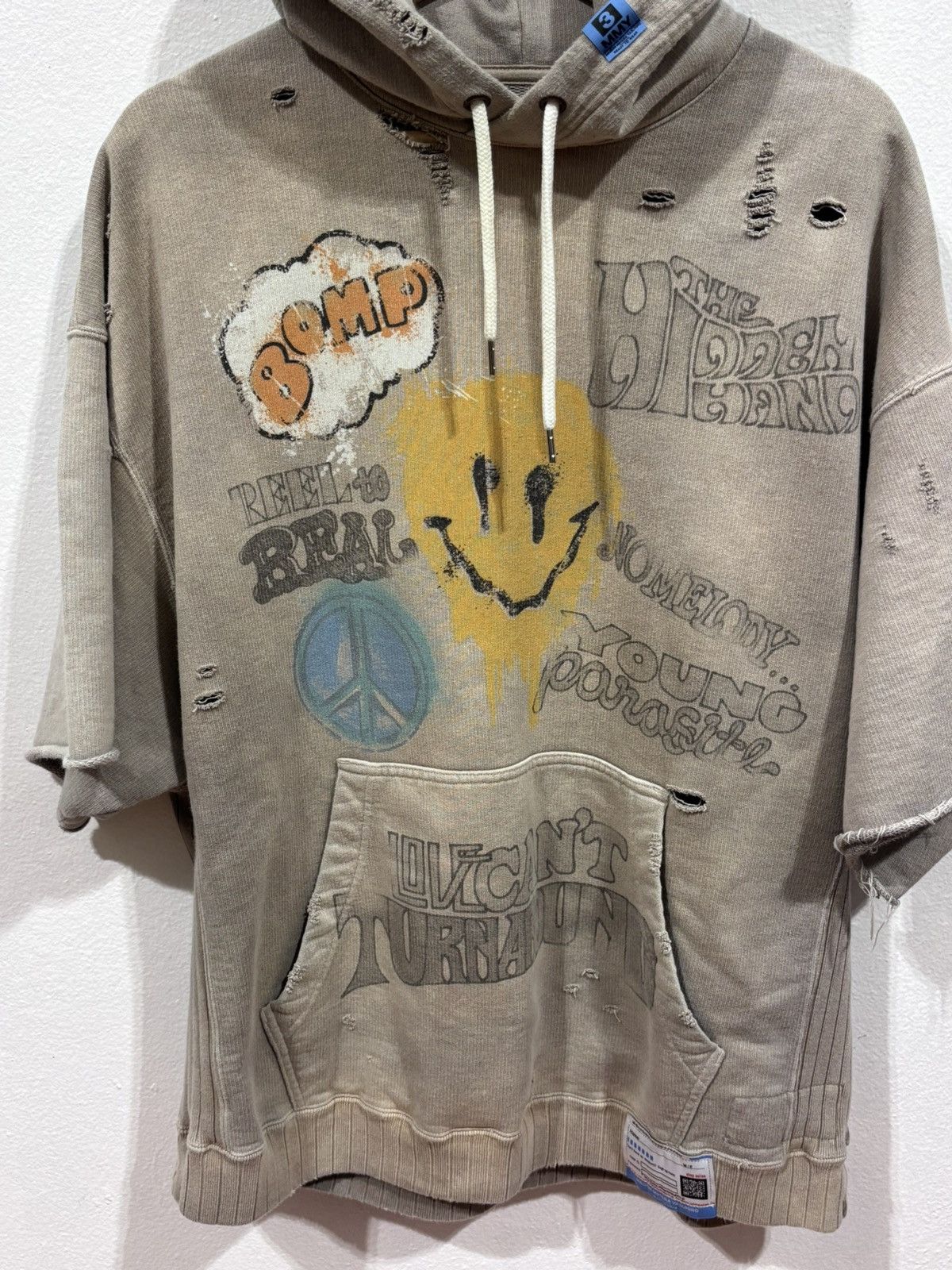Maison MIHARA YASUHIRO Maison Mijara Yasuhiro Vintage Short Sleeve Hoodie Size US L / EU 52-54 / 3 - 2 Thumbnail