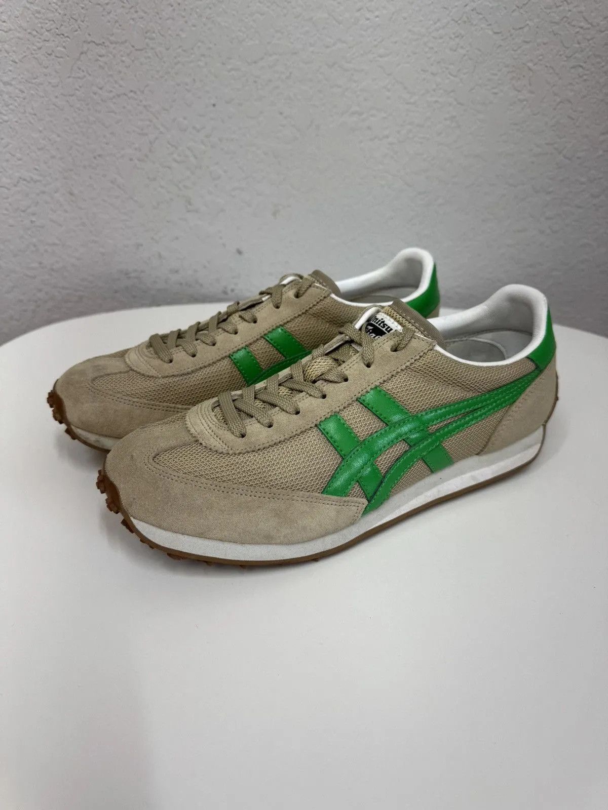 Vintage Onitsuka Tiger Beige Vintage Leather Sneakers Y2K Size US 7 / EU 40 - 5 Thumbnail