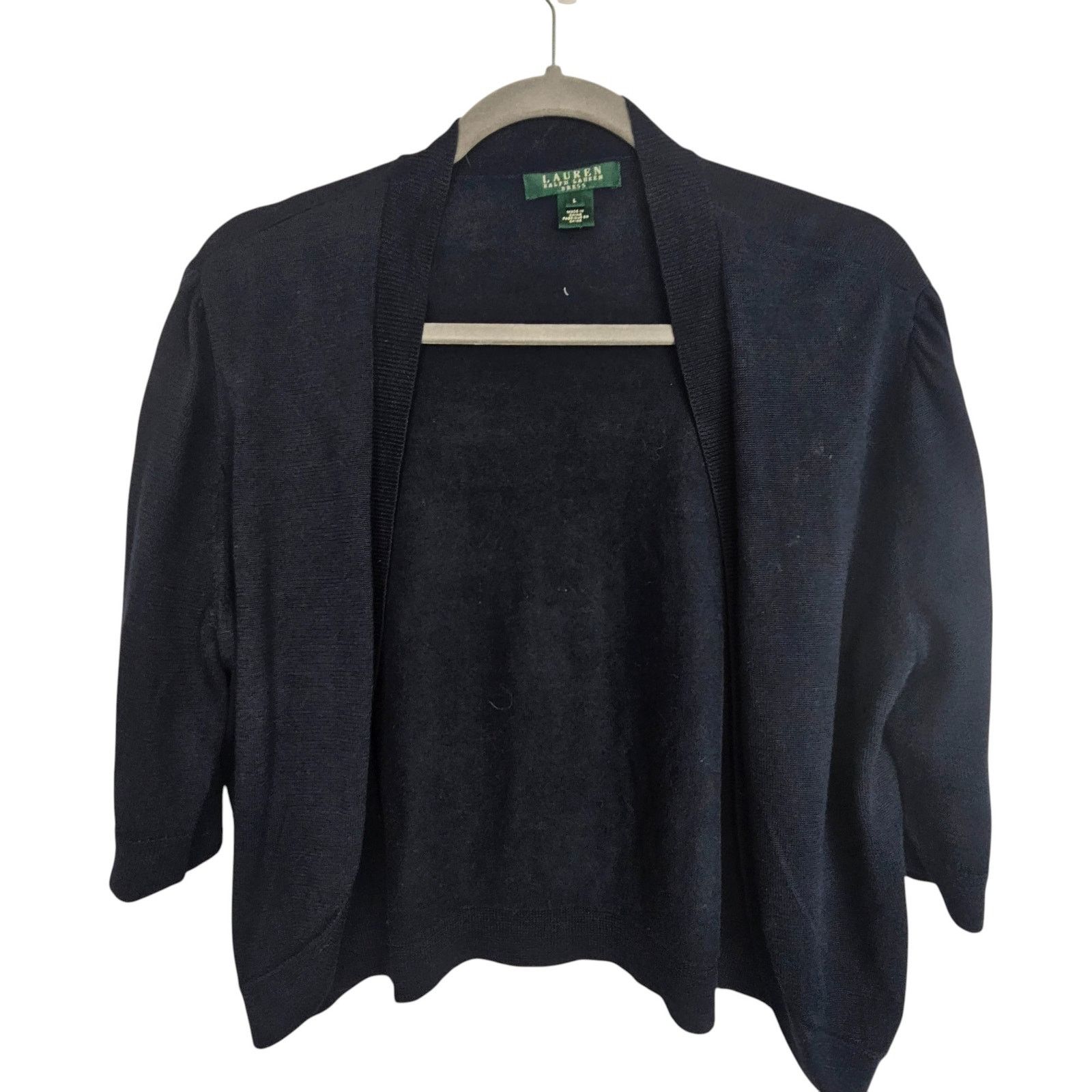 Lauren Ralph Lauren Lauren Ralph Lauren Womens Crop Sweater Cardigan Classic L Size L / US 10 / IT 46 - 1 Thumbnail