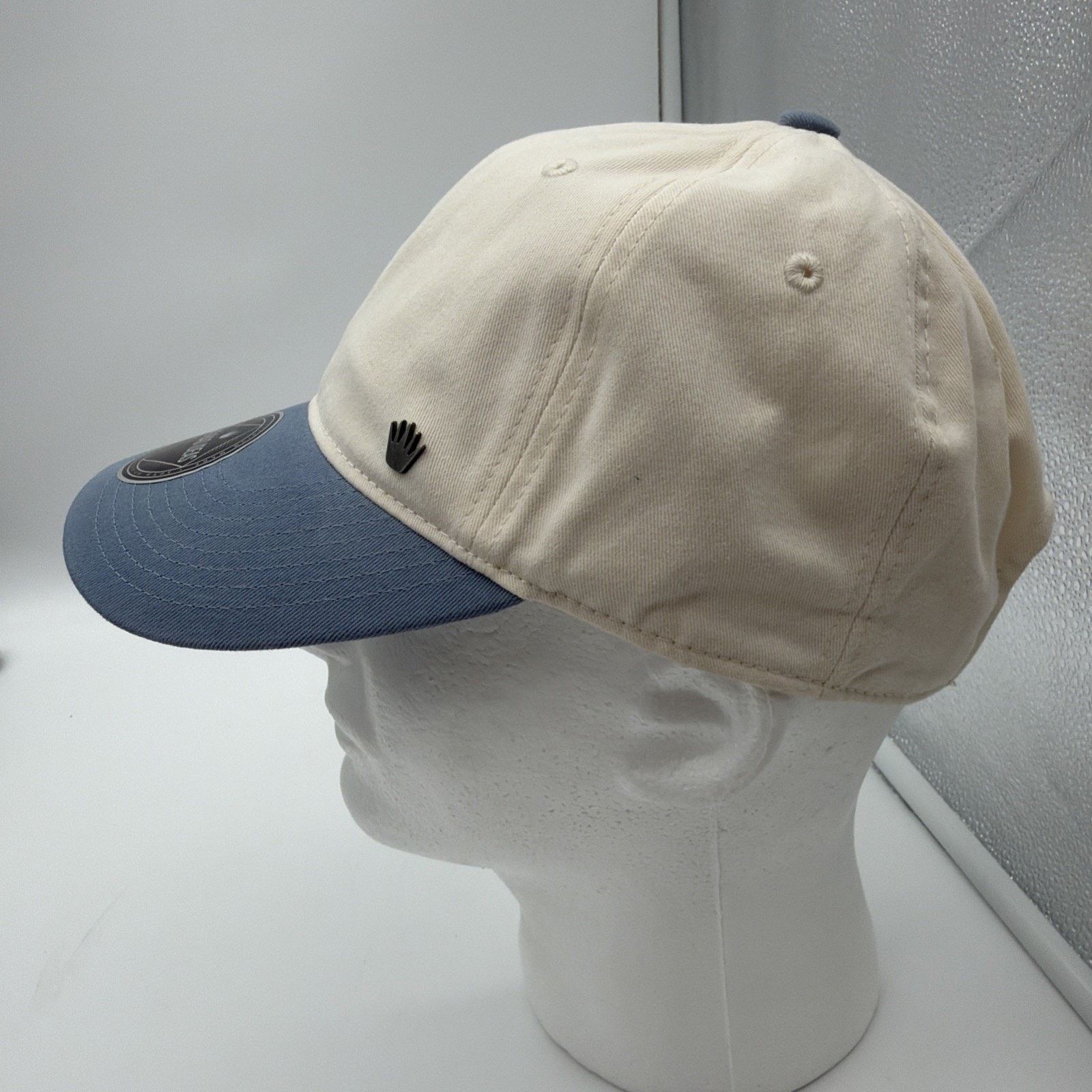 Other NO BAD IDEAS Two Tone Unisex Ivory Blue Adjustable NWT Cap Size ONE SIZE - 5 Thumbnail
