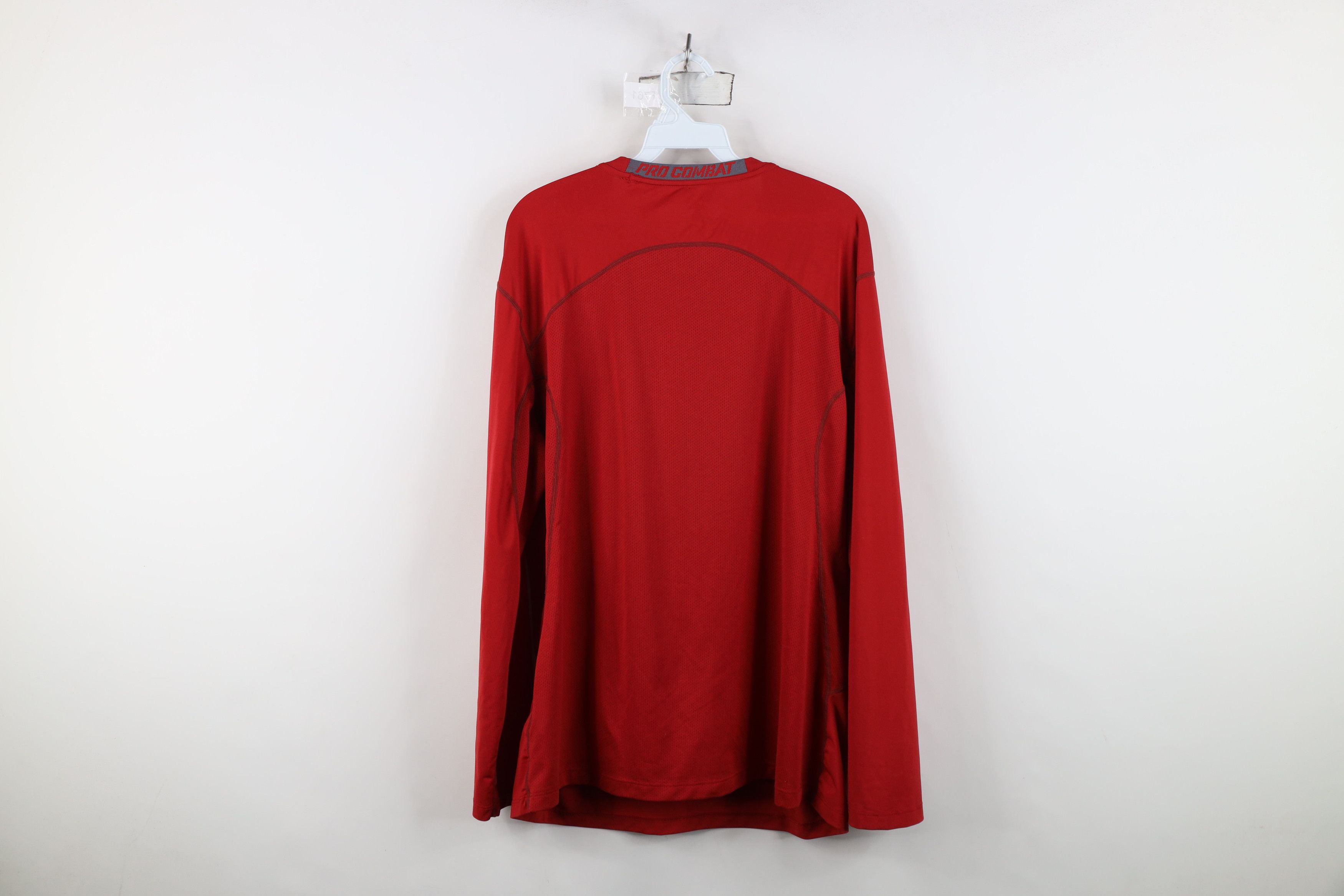 Nike Nike Pro Combat Long Sleeve Gym Training T-Shirt Red Size US XL / EU 56 / 4 - 12 Thumbnail