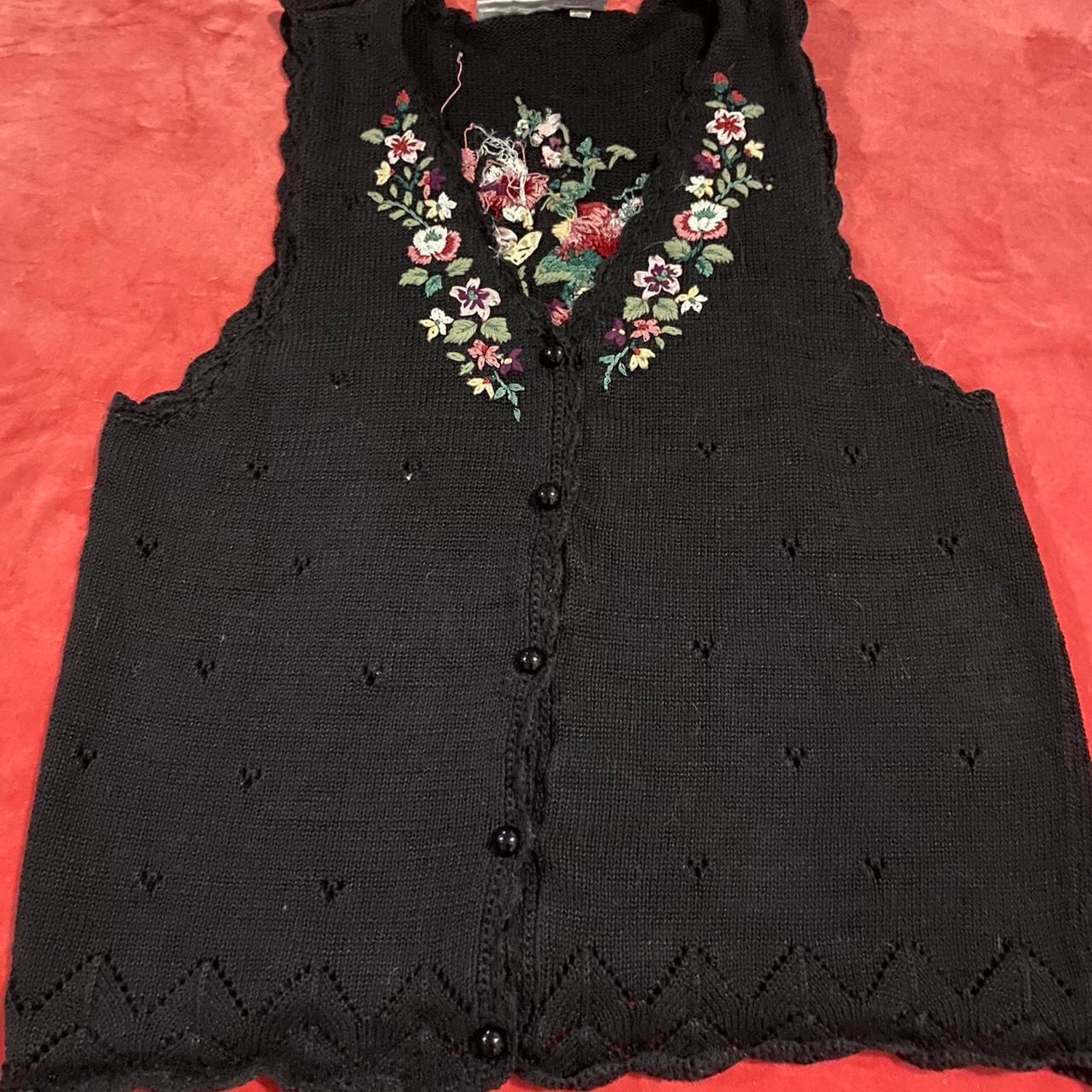 Vintage Vintage knit vest Size L / US 10 / IT 46 - 3 Thumbnail