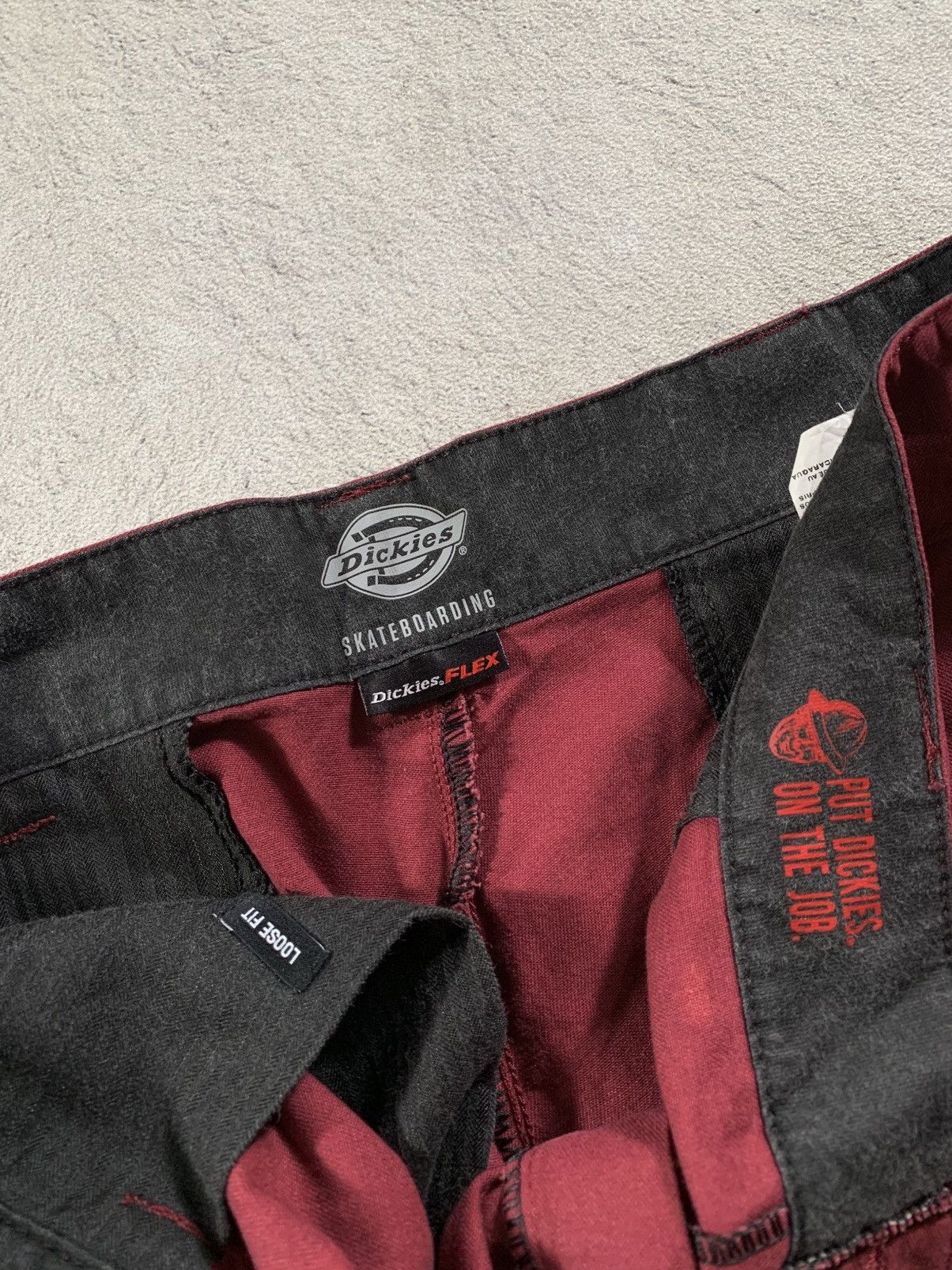 Dickies (RARE) Dickies x Skateboarding Cellpocket Loose fit-Cherry🍒 Size US 36 / EU 52 - 5 Thumbnail