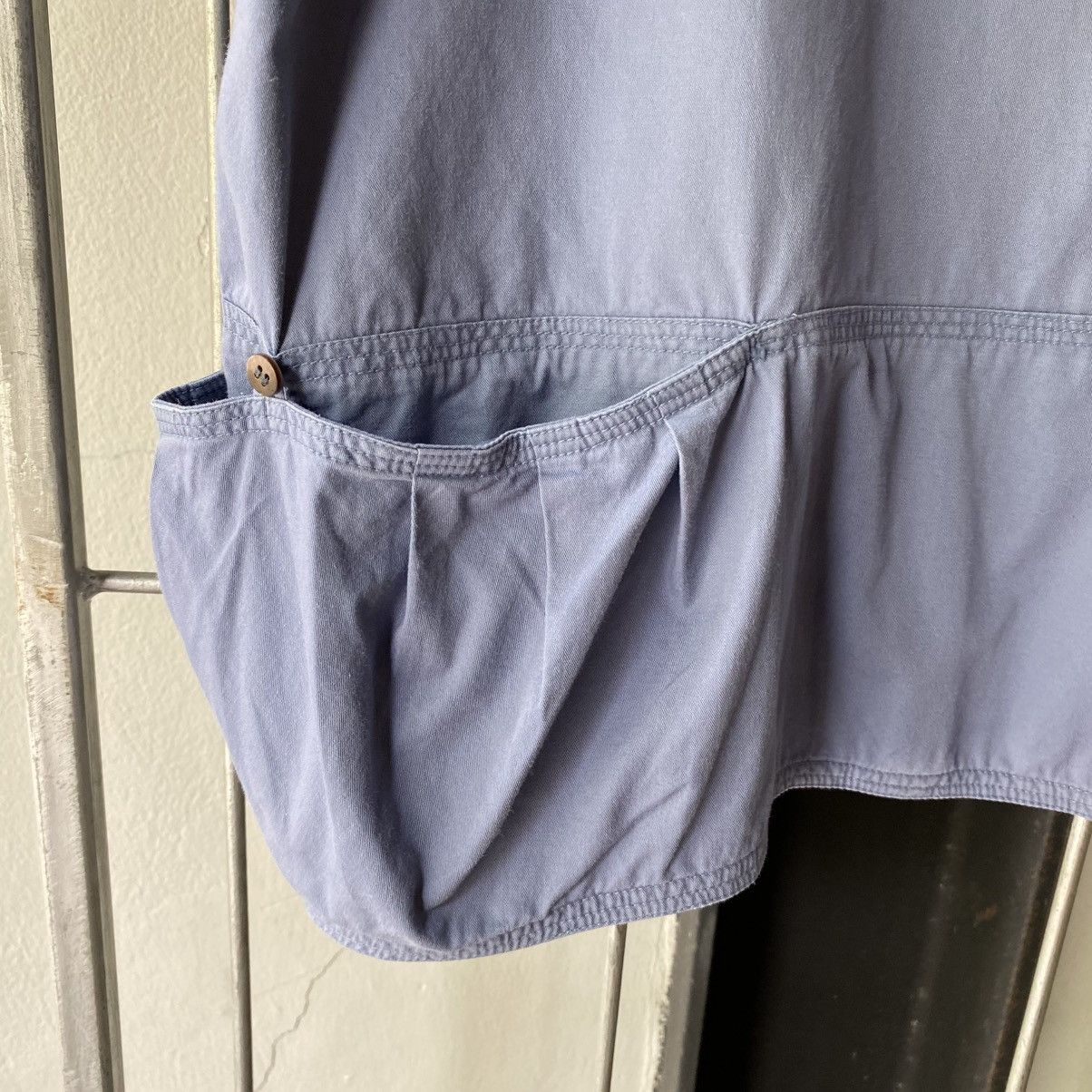 Issey Miyake ISSEY SPORT Sky Blue Pocket Hem Blouse Size XL / US 12-14 / IT 48-50 - 3 Thumbnail