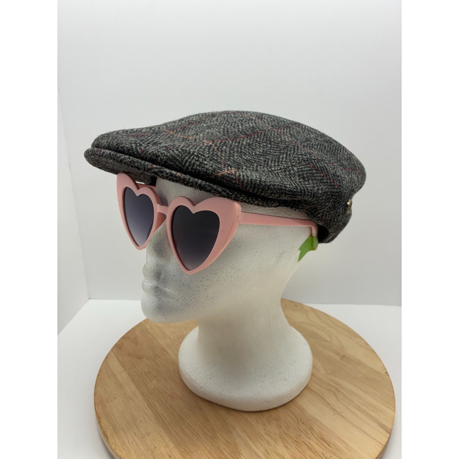 Other VOBOOM Wool Blend Newsboy Cap 59cm Grey Tweed Peaky Blinders Size ONE SIZE - 3 Thumbnail