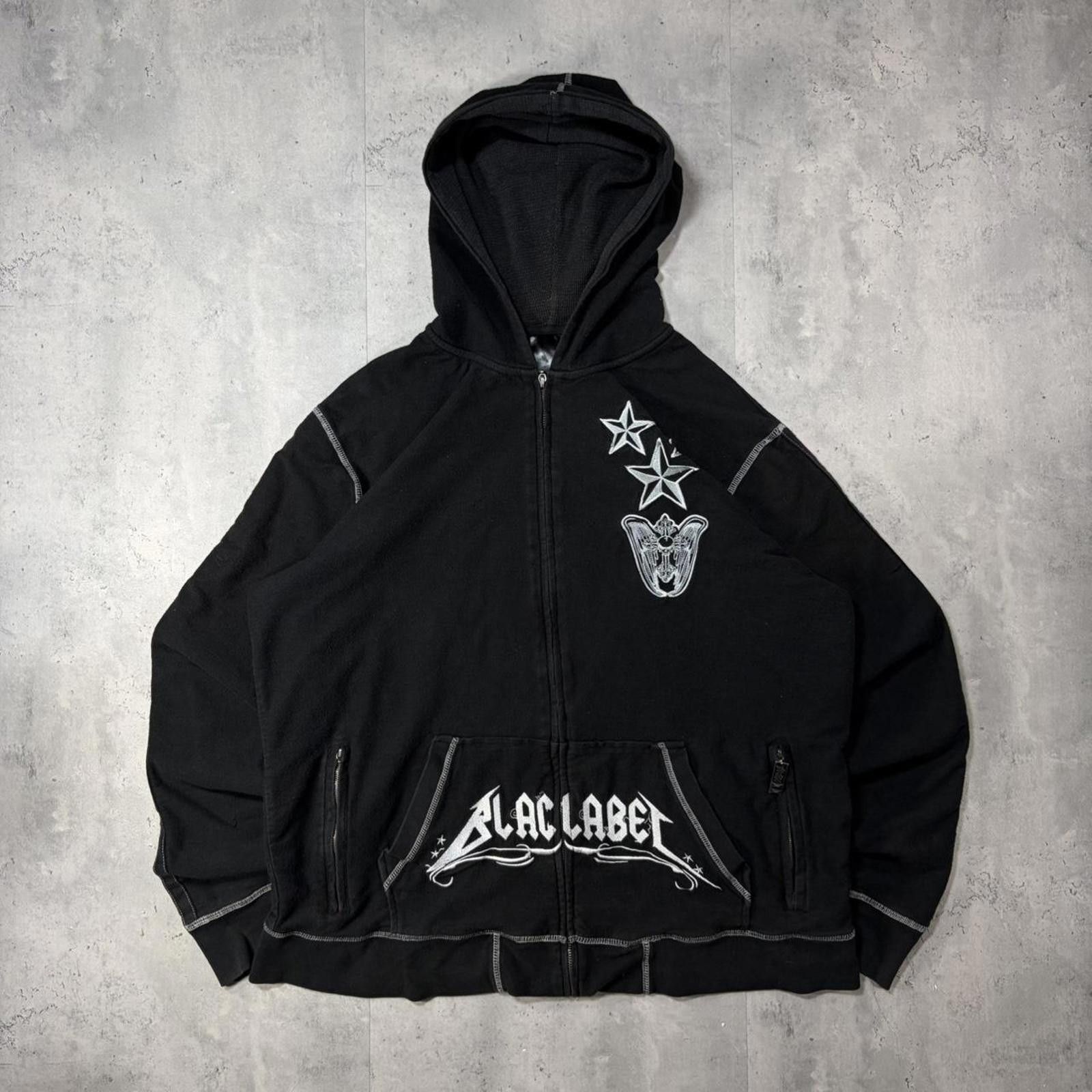 Other Y2L Black Label Grunge Thermal Lined Gothic Zip Up Hoodie Size US L / EU 52-54 / 3 - 1 Thumbnail