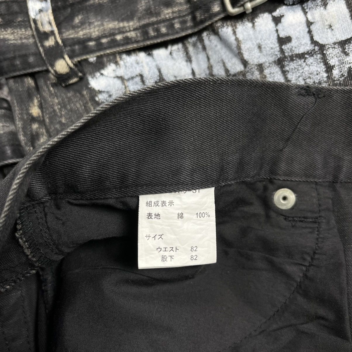14th Addiction Berning sho skull print washed flared bondage pants vkei Size US 30 / EU 46 - 12 Thumbnail