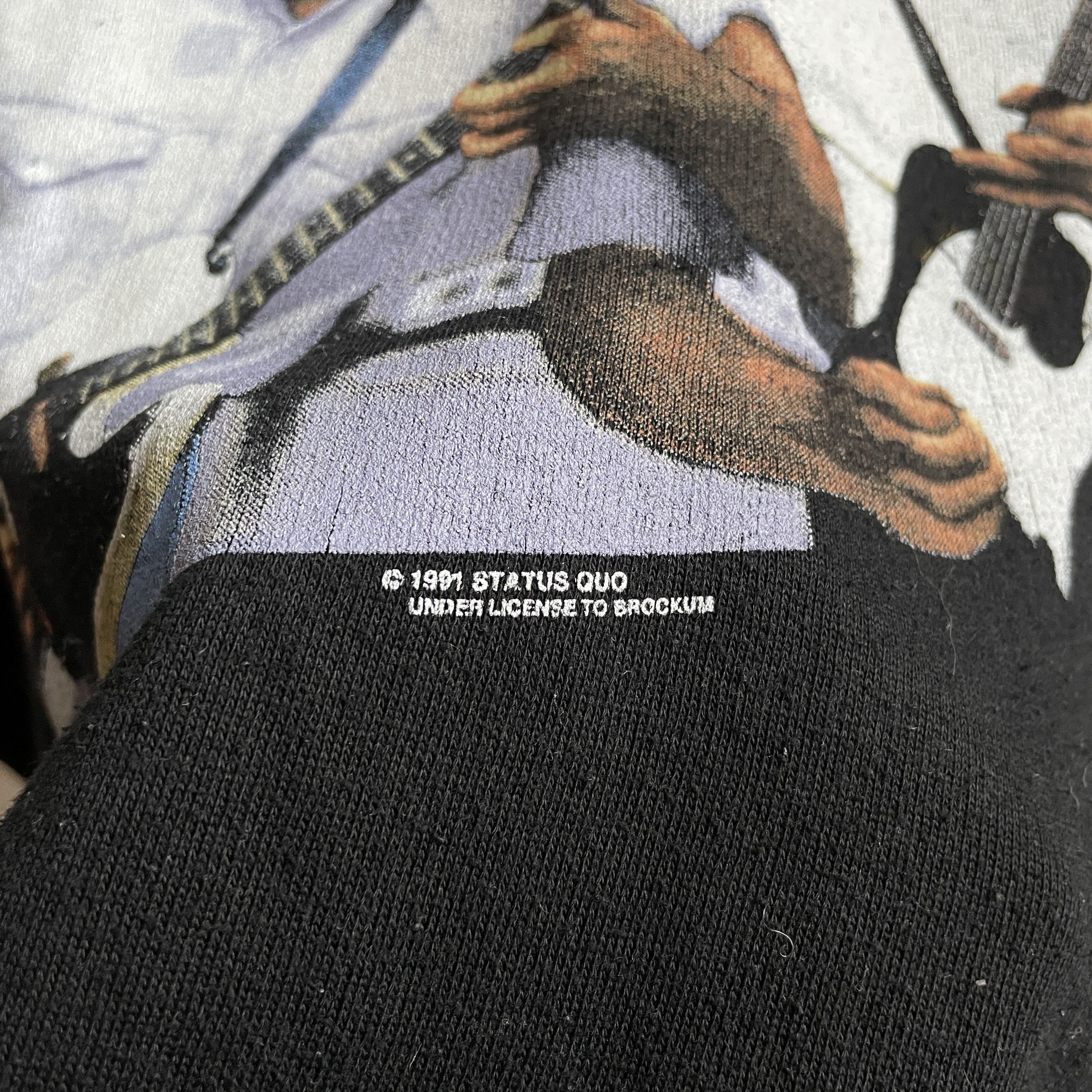 Band Tees Status Quo Rock Til' You Drop Vintage 1991 Tour Sweatshirt Size US XL / EU 56 / 4 - 5 Thumbnail