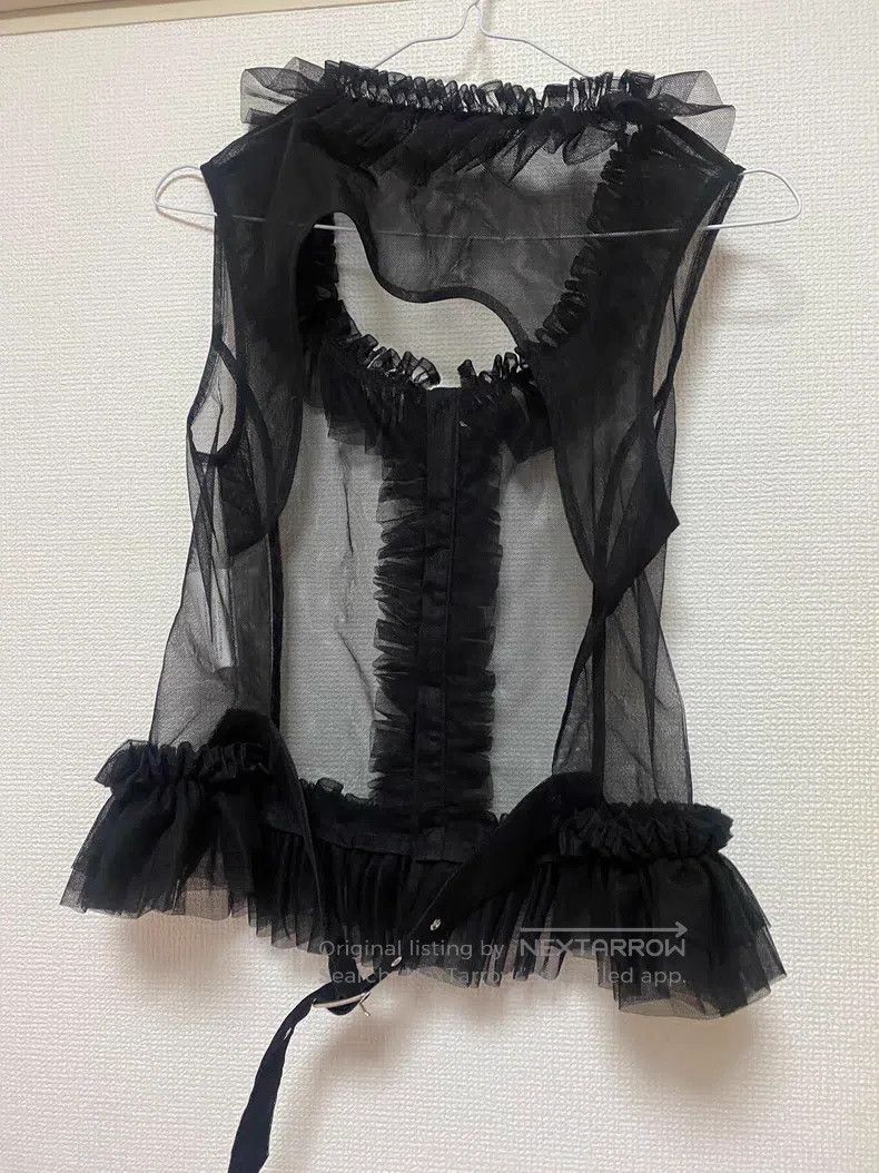 Comme des Garcons Comme Des Garcons Tulle pleated back cut-out vest Size M / US 6-8 / IT 42-44 - 2 Thumbnail