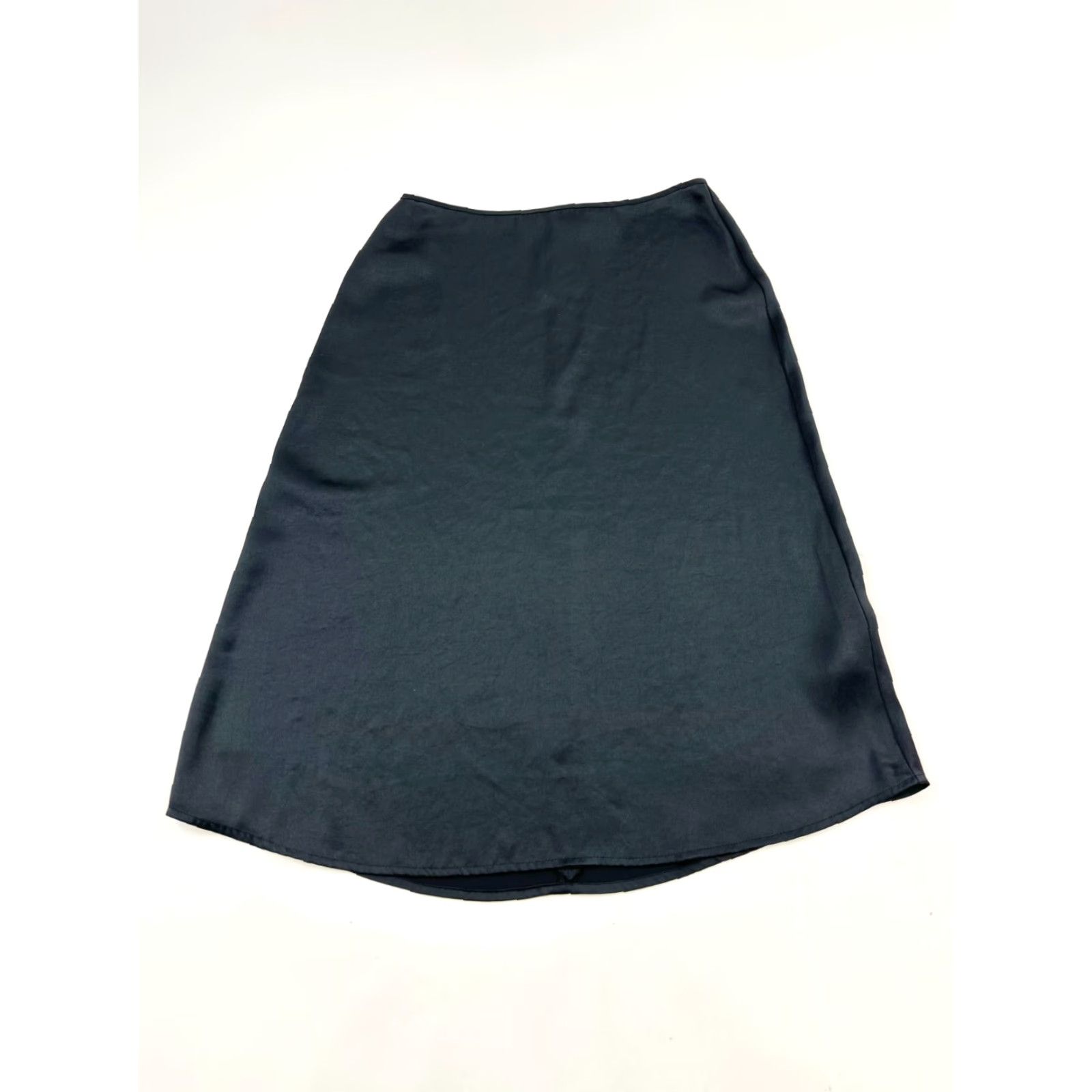 Vintage Wilfred Skirt Womens S Black Solid Midi Straight Pencil Back Zip Casual Party/Cocktail Men/Womens? Size 28" / US 6 / IT 42 - 2 Thumbnail