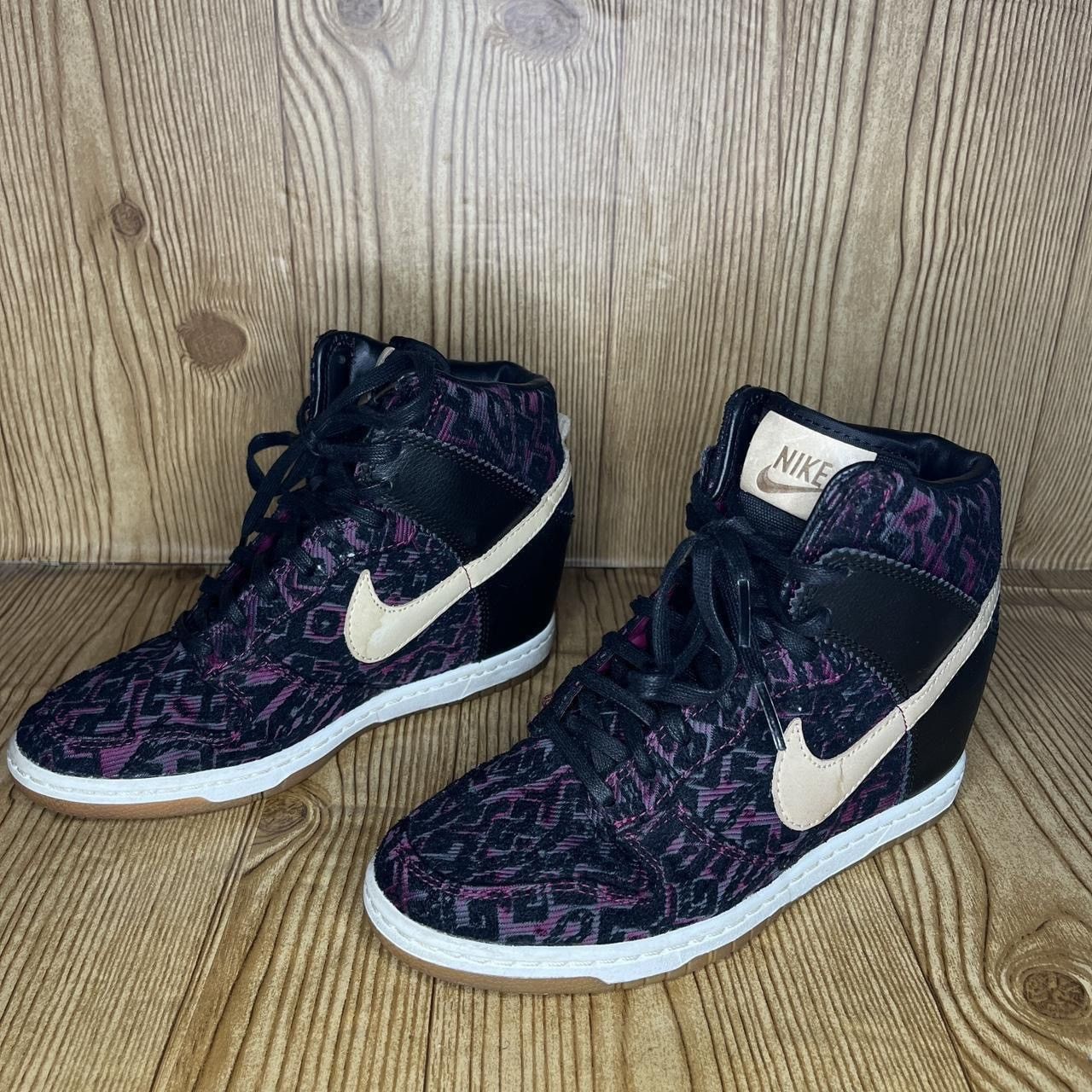 Nike Nike Dunk Sky High top Premium Purple Tribal Wedge Aztec Size US 6.5 / IT 36.5 - 1 Thumbnail